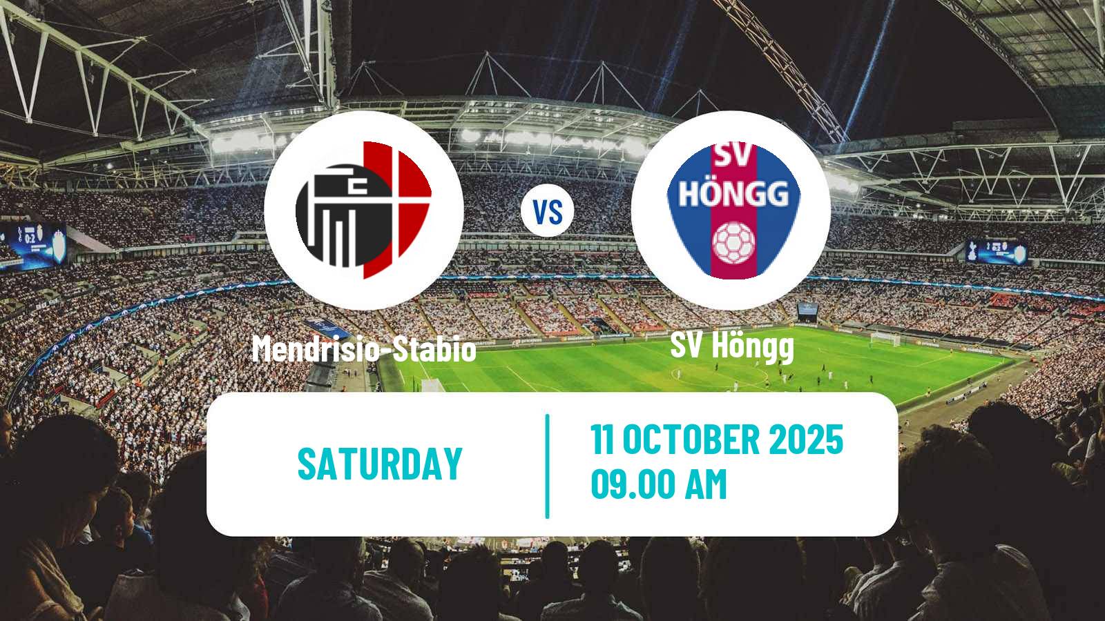 Football Swiss 1 Liga Classic Group 3 Mendrisio-Stabio - Höngg