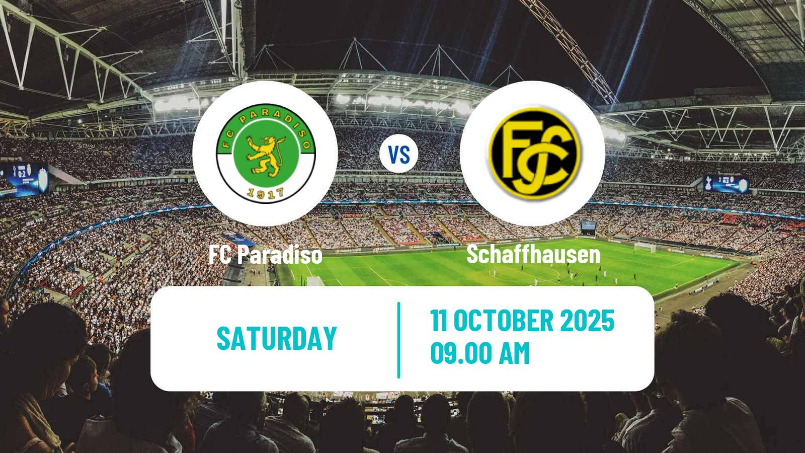 Football Swiss Promotion League Paradiso - Schaffhausen