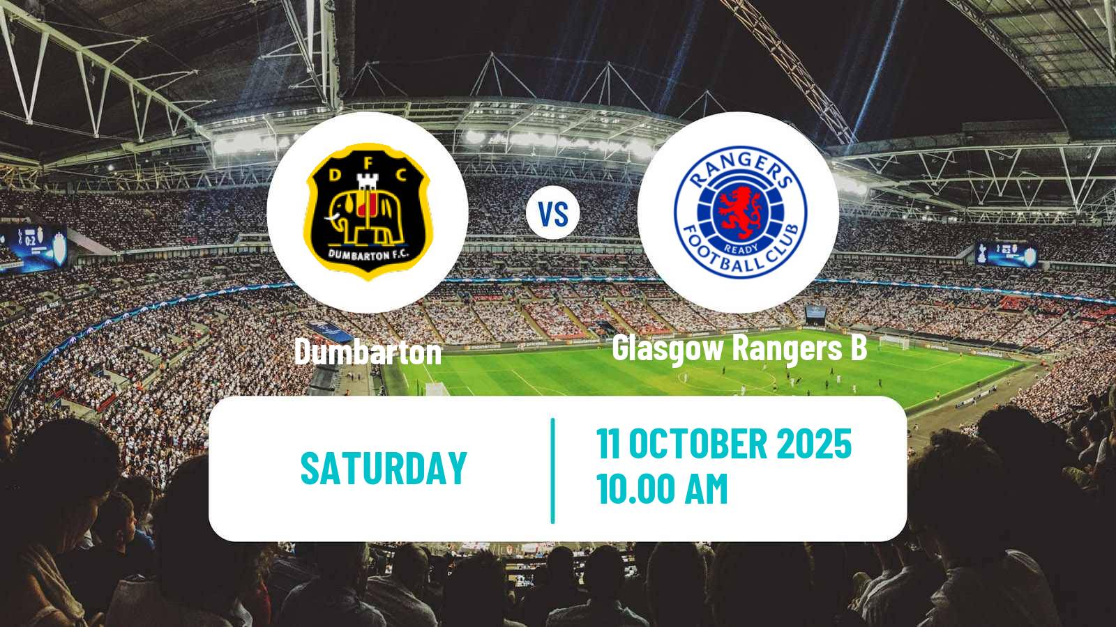 Football Scottish Challenge Cup Dumbarton - Glasgow Rangers B
