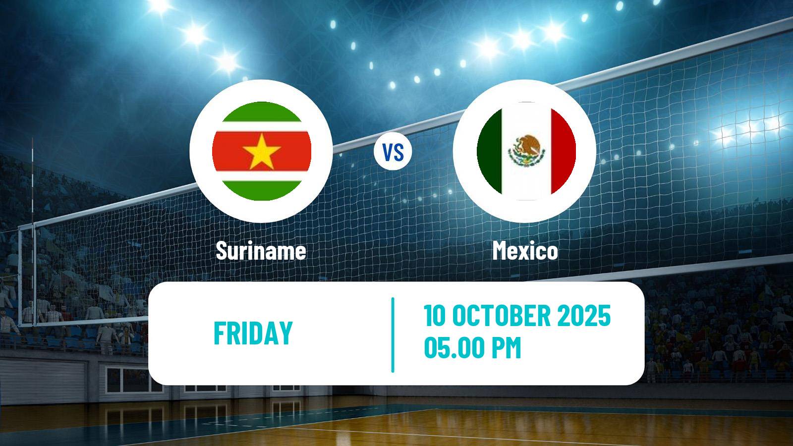 Volleyball Pan-American Cup Final Six Volleyball Suriname - Mexico