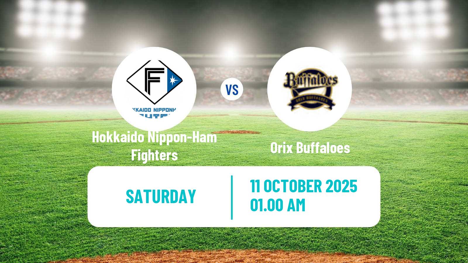 Baseball NPB Hokkaido Nippon-Ham Fighters - Orix Buffaloes