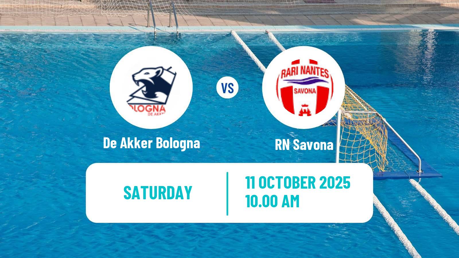 Water polo Italian A1 Water Polo De Akker Bologna - Savona