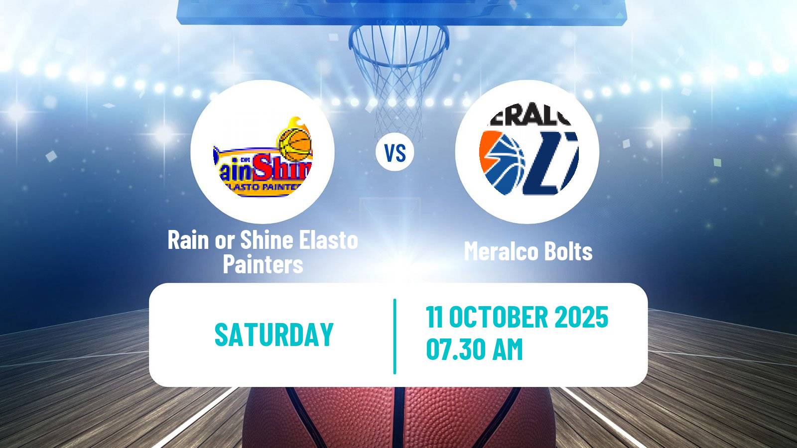 Basketball Philippines Cup Rain or Shine Elasto Painters - Meralco Bolts