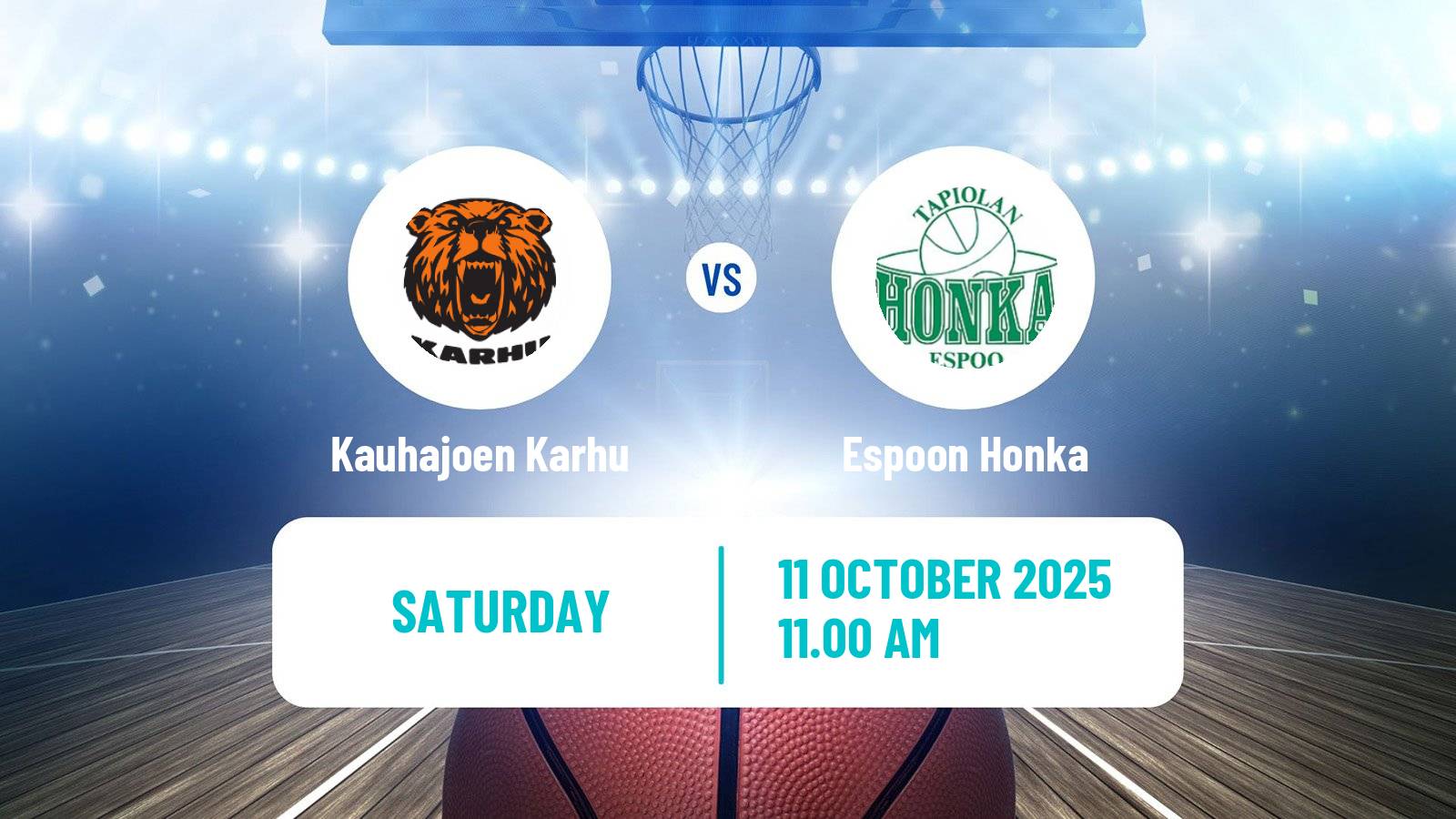 Basketball Finnish Korisliiga Kauhajoen Karhu - Espoon Honka