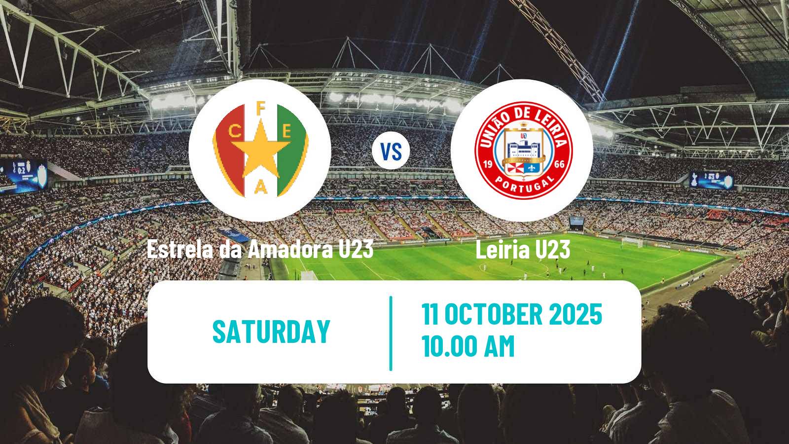 Football Portuguese Liga Revelacao U23 Estrela da Amadora U23 - Leiria U23