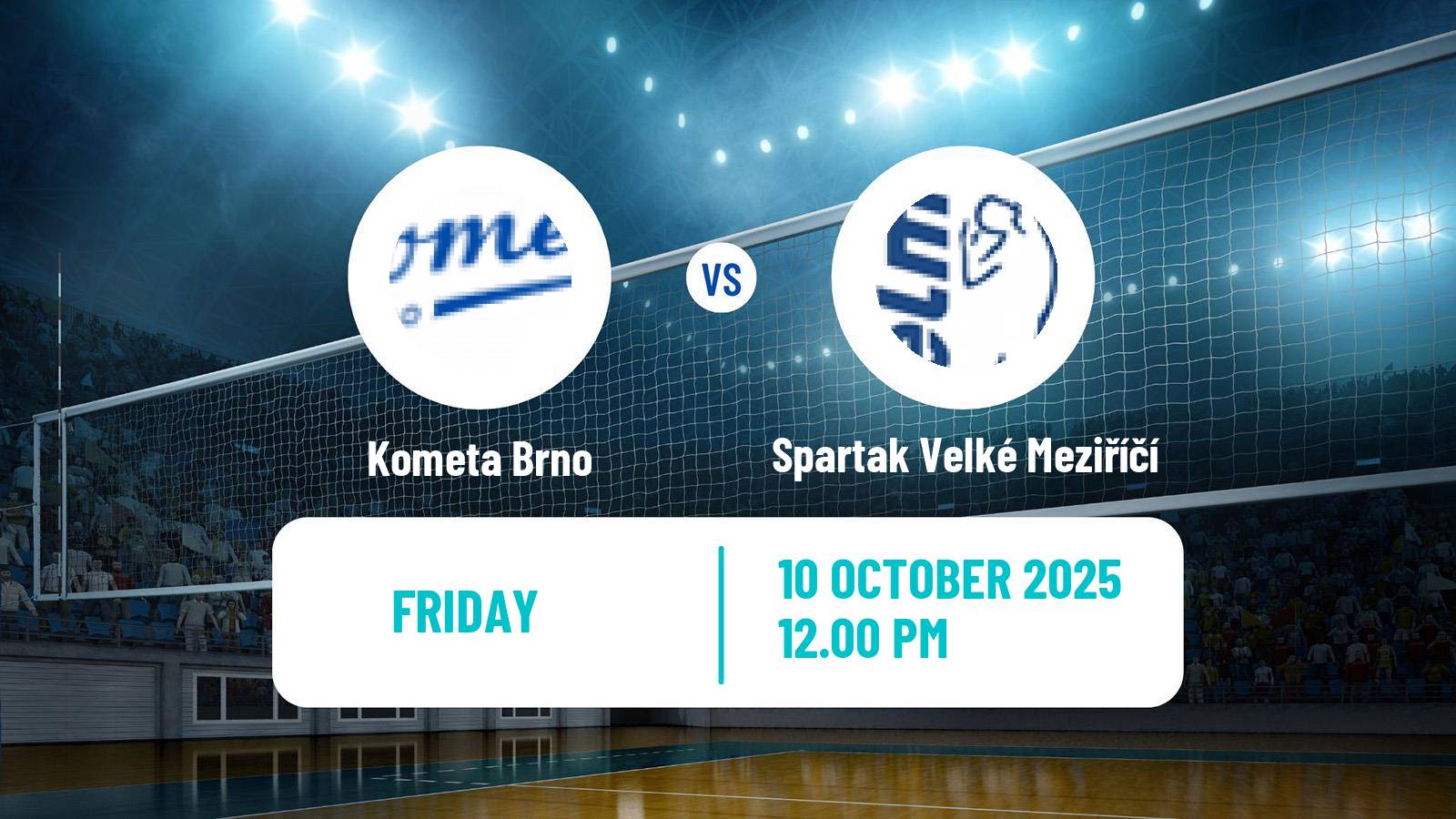 Volleyball Czech 1 Liga Volleyball Kometa Brno - Spartak Velké Meziříčí