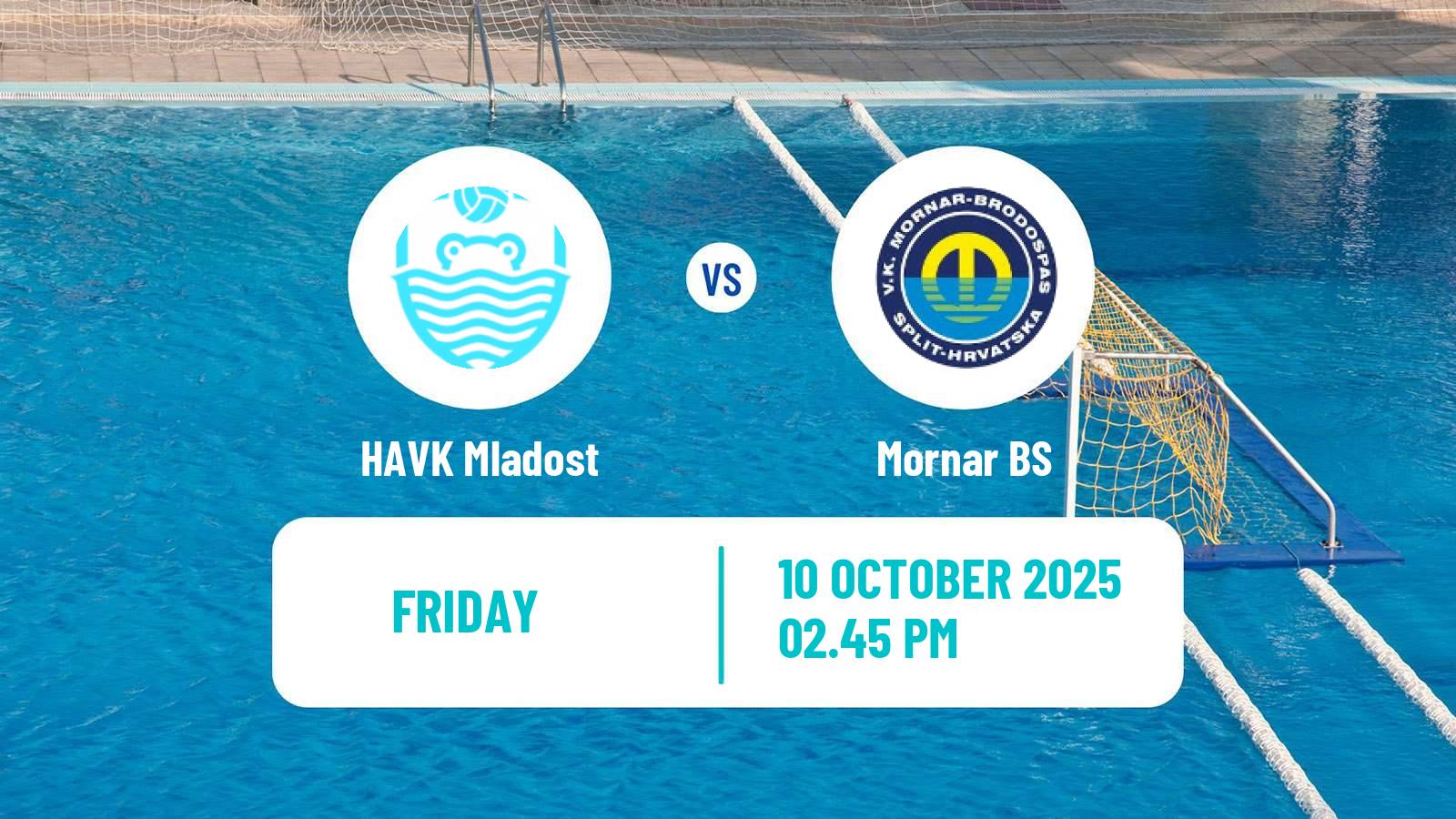 Water polo Croatian Water Polo Prva Liga HAVK Mladost - Mornar BS