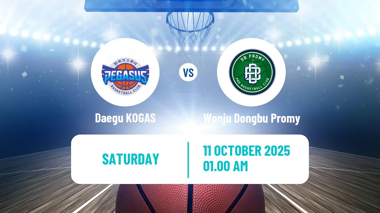 Basketball KBL Daegu KOGAS - Wonju Dongbu Promy