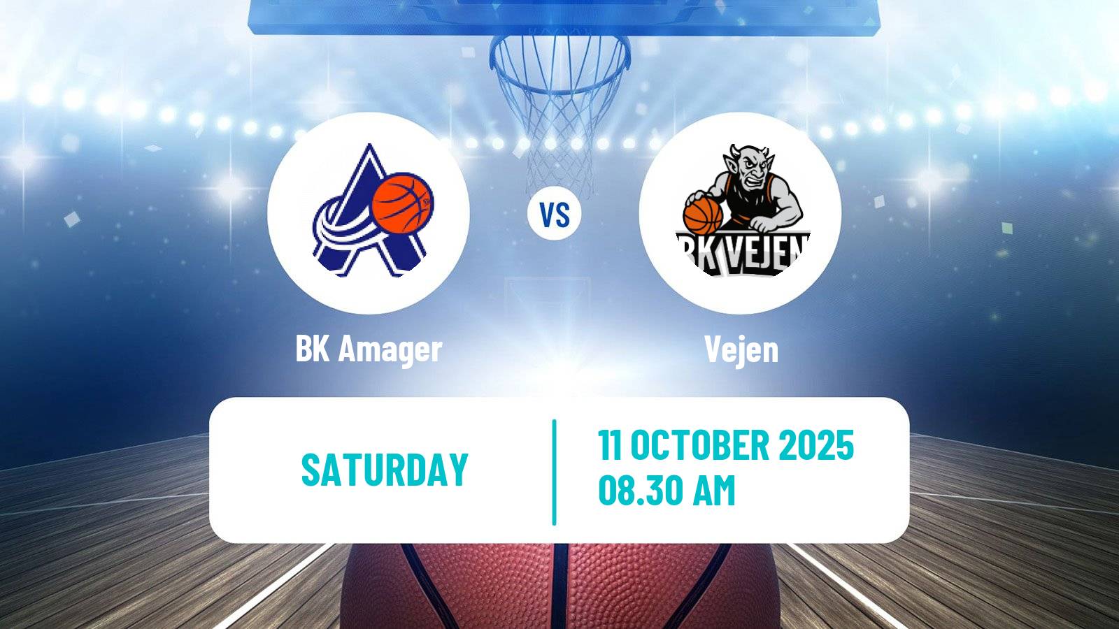Basketball Danish Basketligaen Amager - Vejen