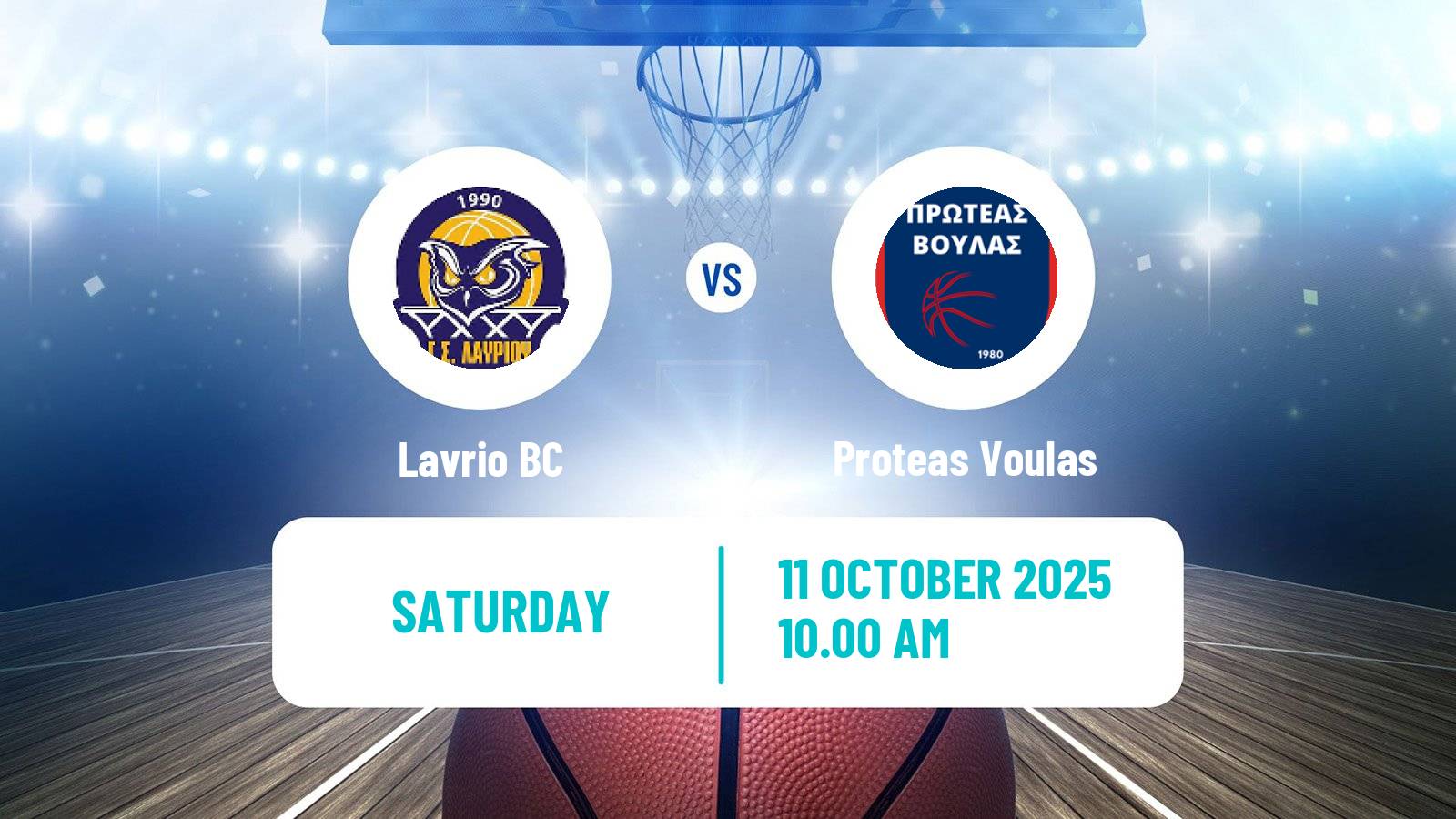 Basketball Greek Elite League Basketball Lavrio - Proteas Voulas
