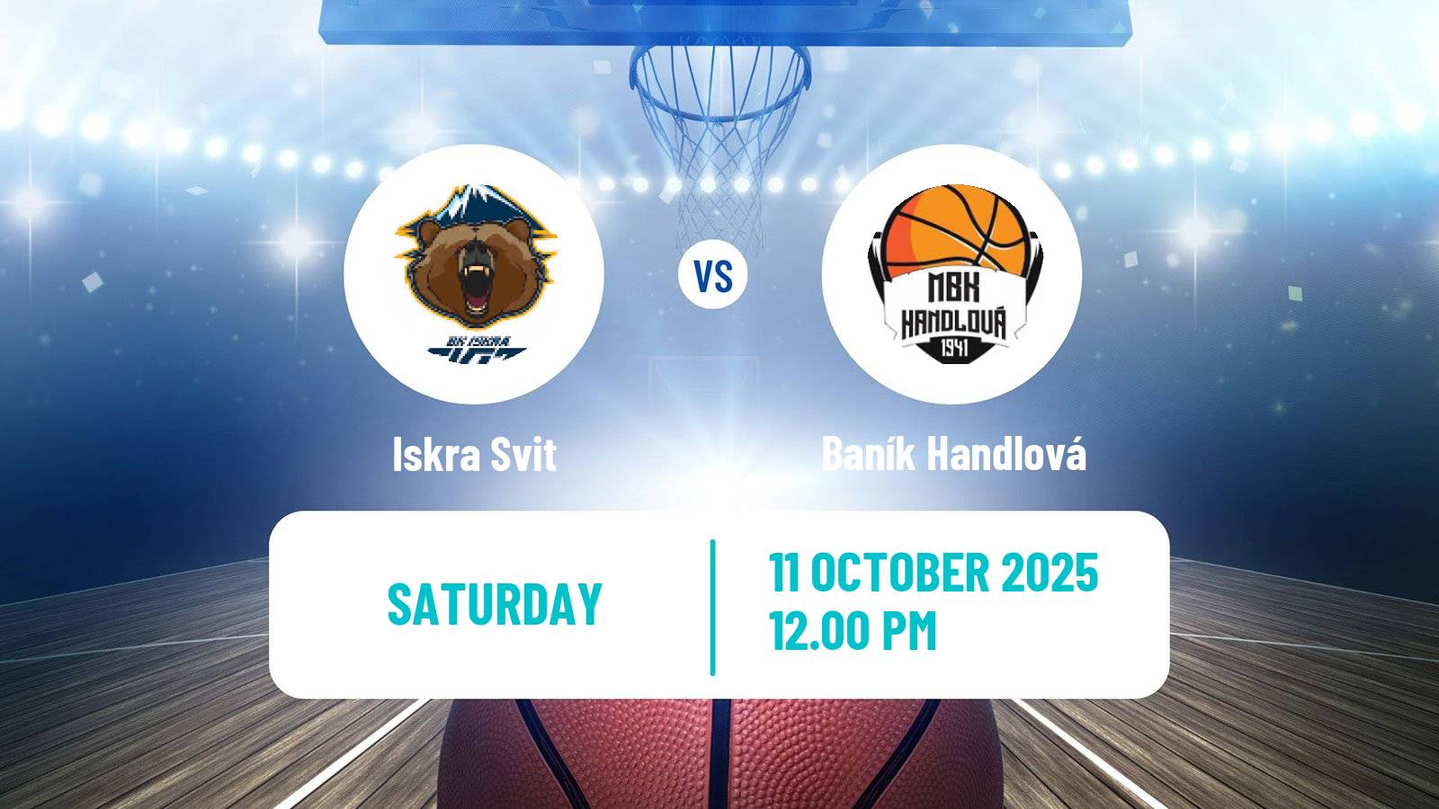 Basketball Slovak Extraliga Basketball Iskra Svit - Baník Handlová