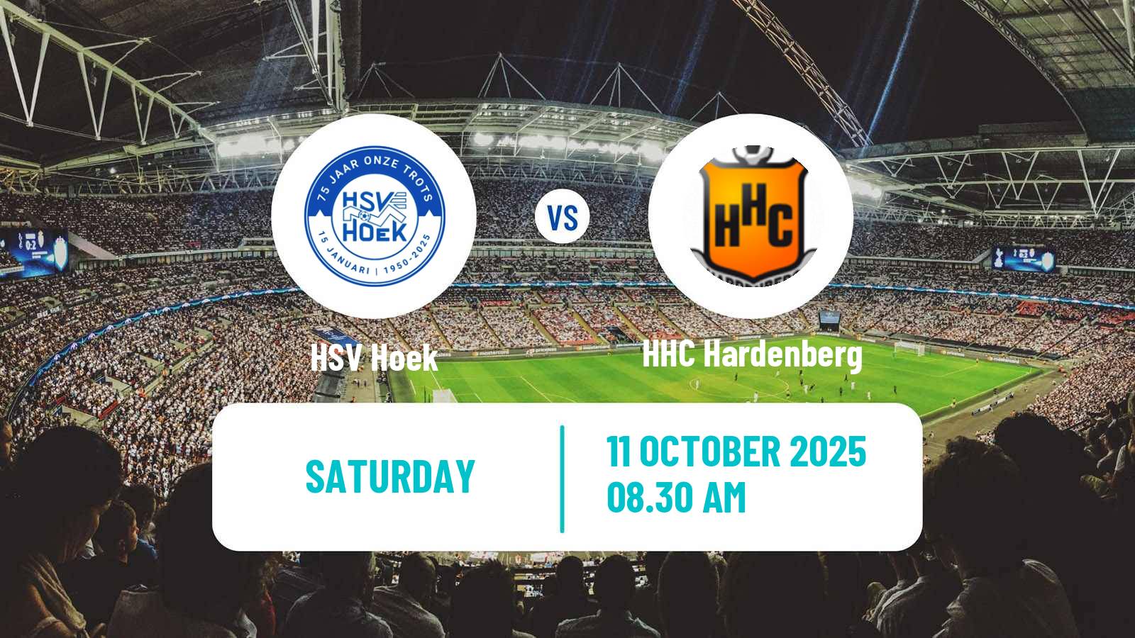 Football Dutch Tweede Divisie HSV Hoek - HHC Hardenberg