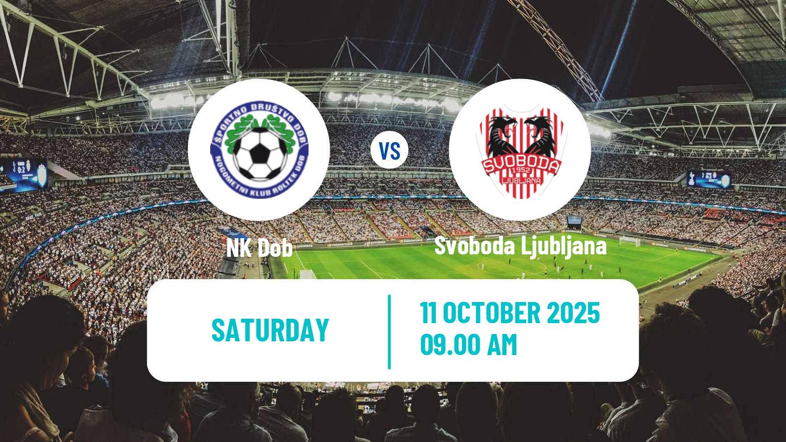 Football Slovenian 3 SNL West Dob - Svoboda Ljubljana