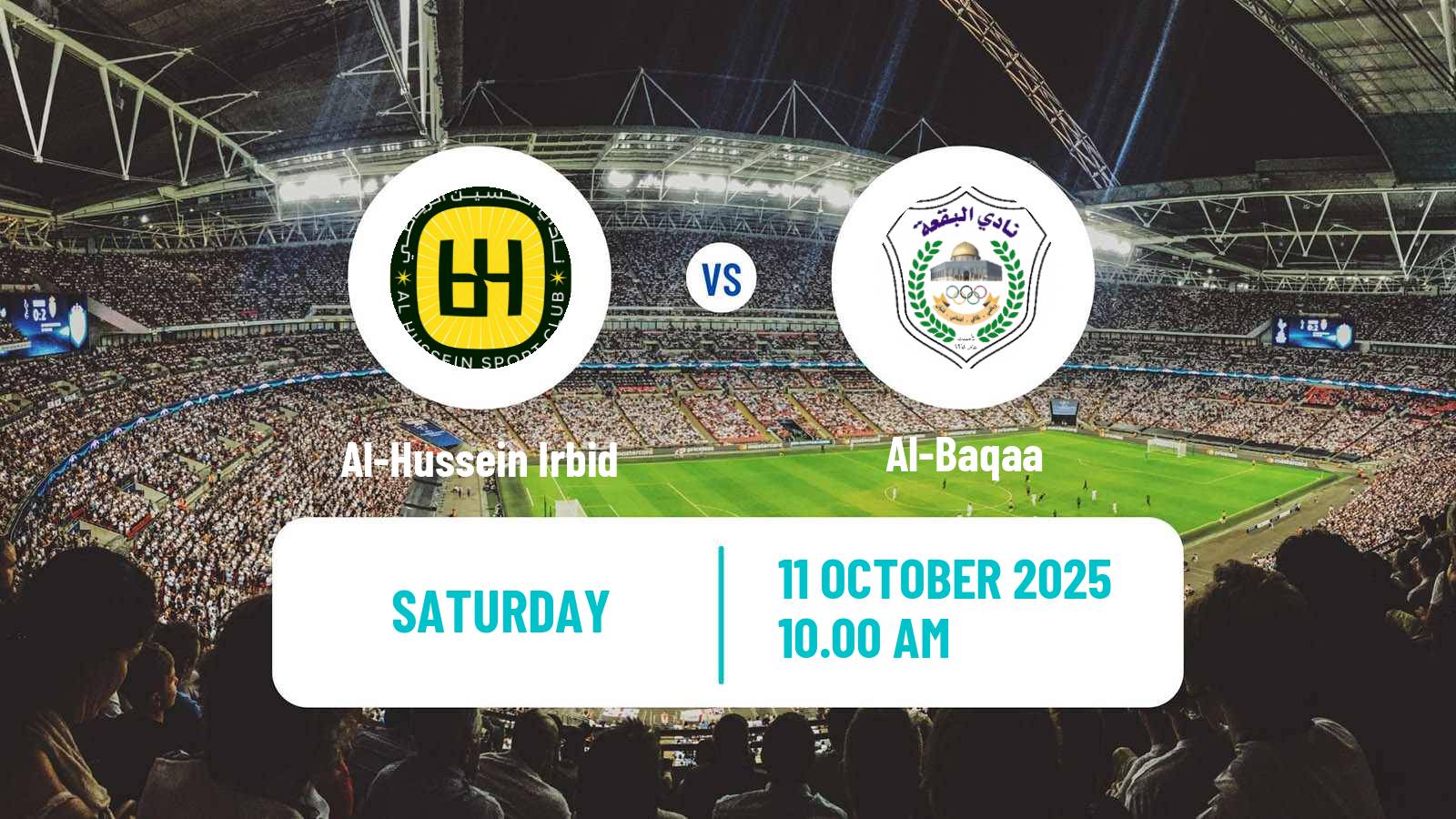 Football Jordan Shield Cup Al-Hussein Irbid - Al-Baqaa