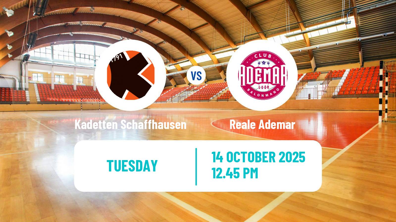 Handball EHF European League Kadetten Schaffhausen - Reale Ademar