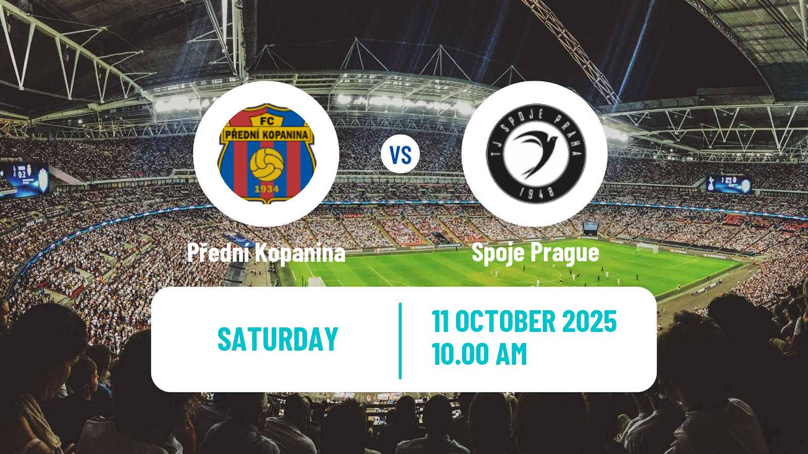 Football Czech Division B Přední Kopanina - Spoje Prague