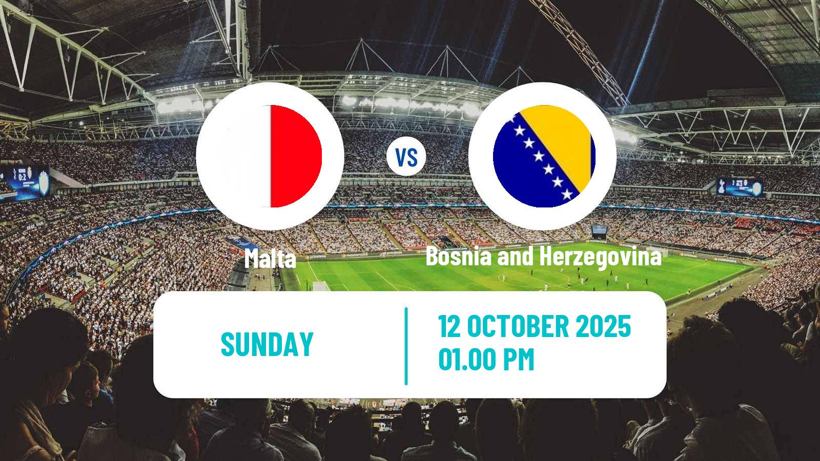 Football Friendly Malta - Bosnia and Herzegovina