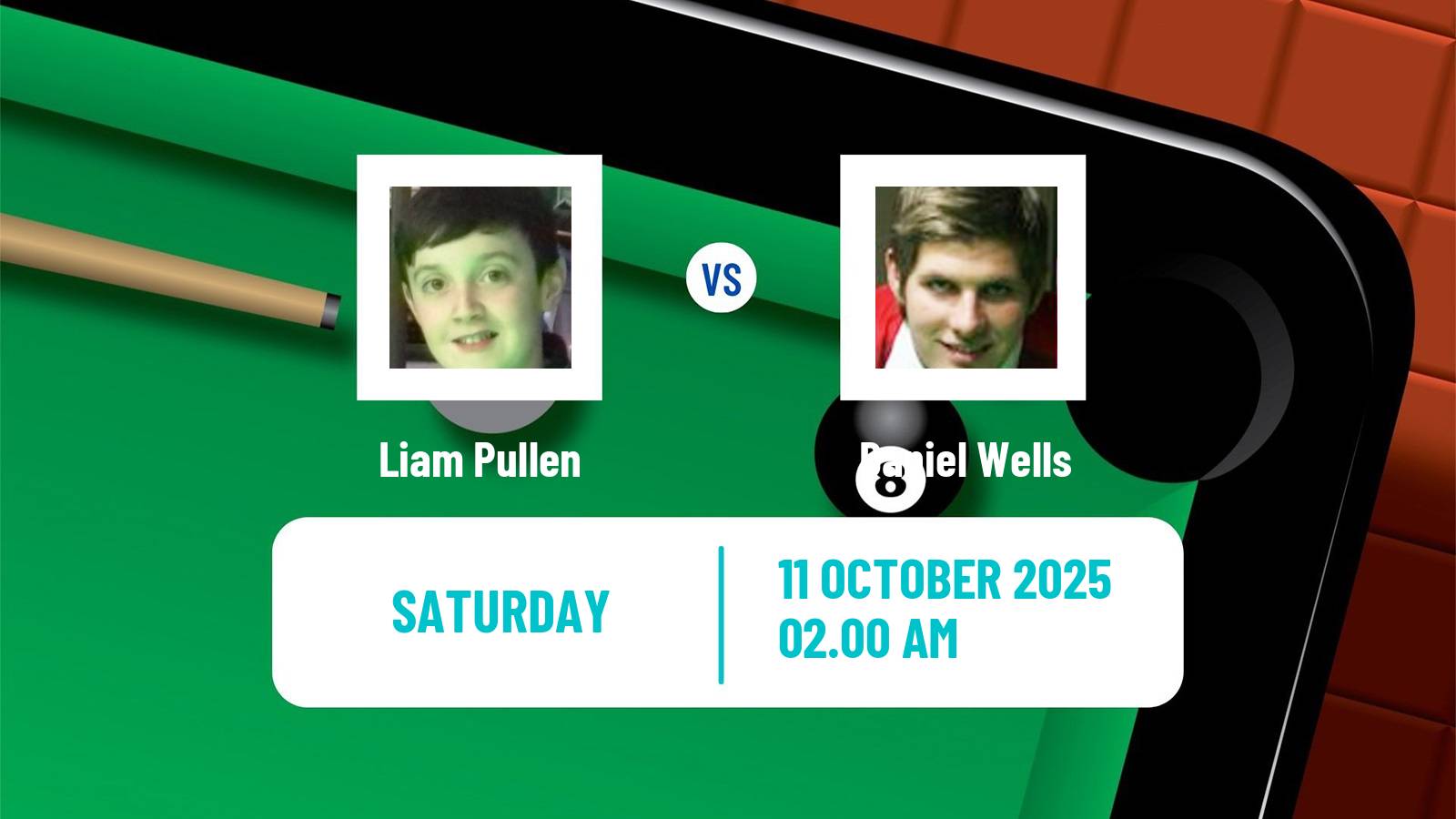 Snooker Grand Prix Liam Pullen - Daniel Wells