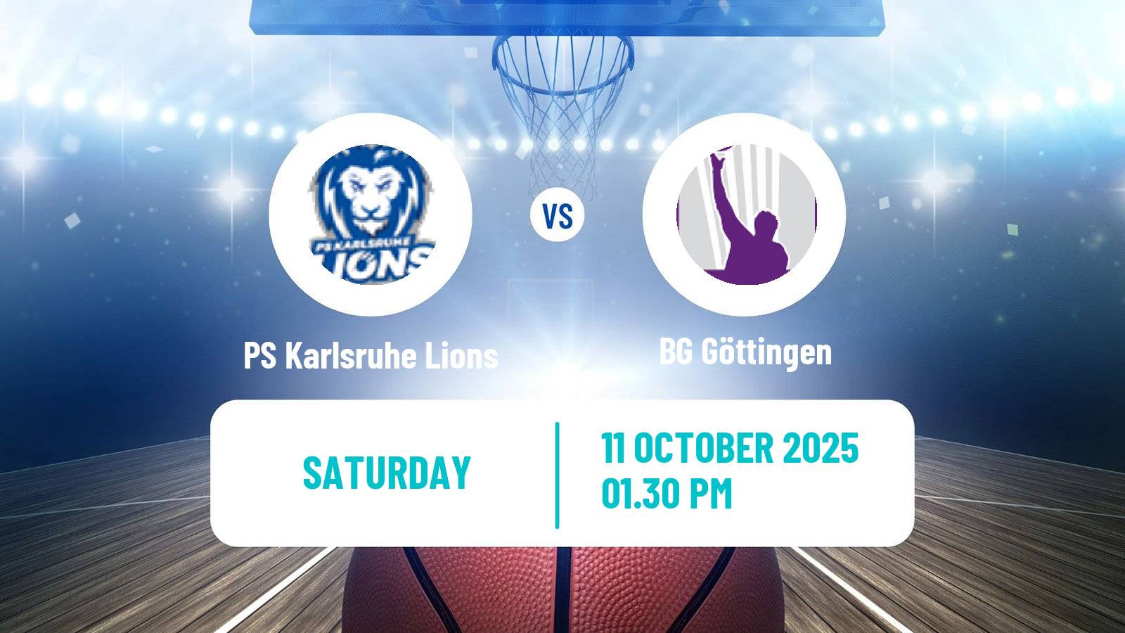 Basketball German Pro A Basketball PS Karlsruhe Lions - BG Göttingen