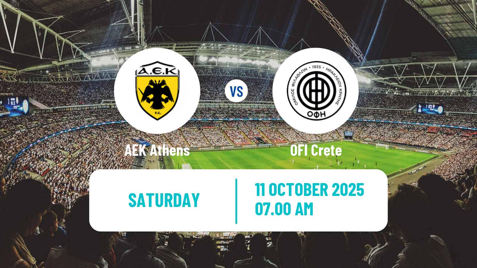 Football Greek Division A Women AEK Athens - OFI Crete