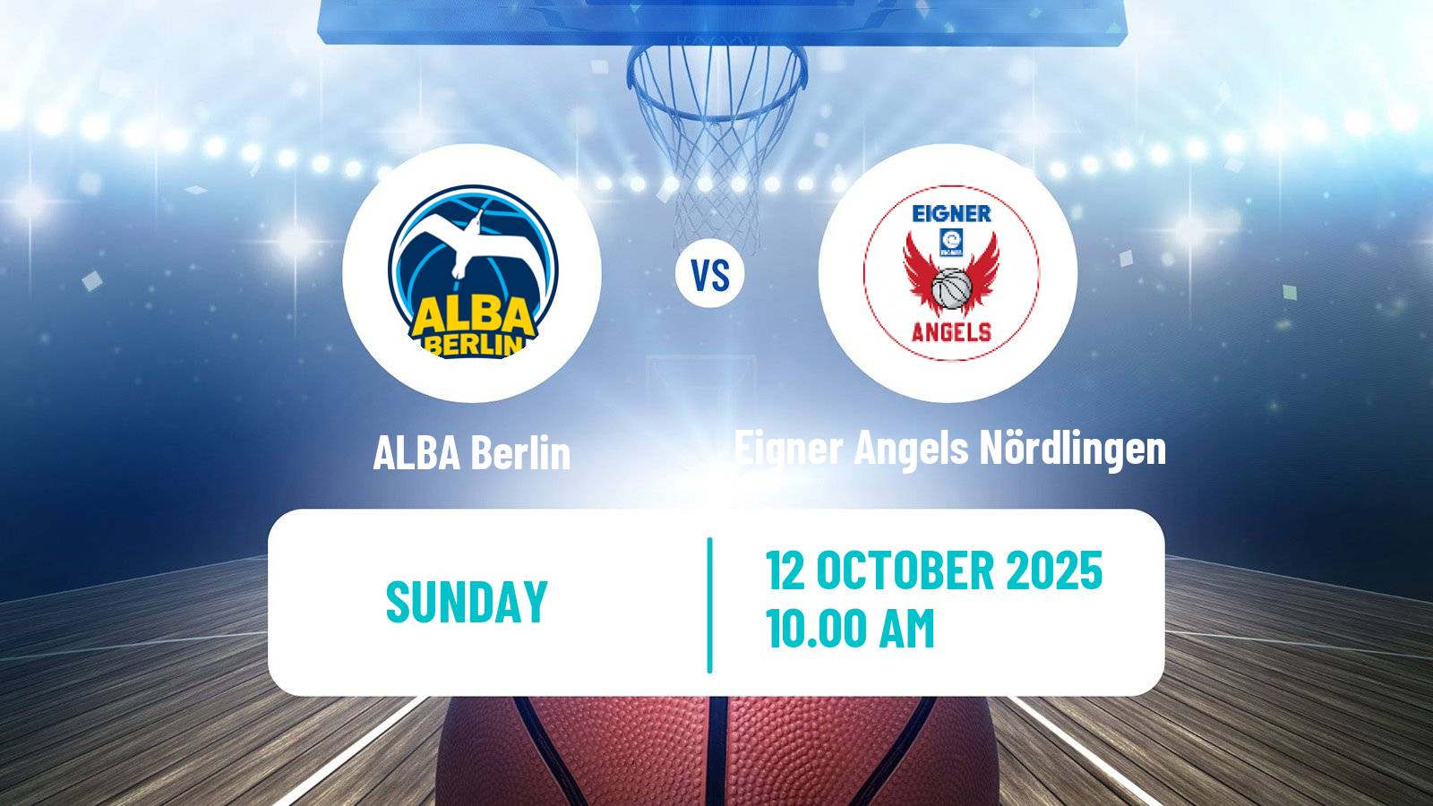 Basketball German DBBL ALBA Berlin - Eigner Angels Nördlingen