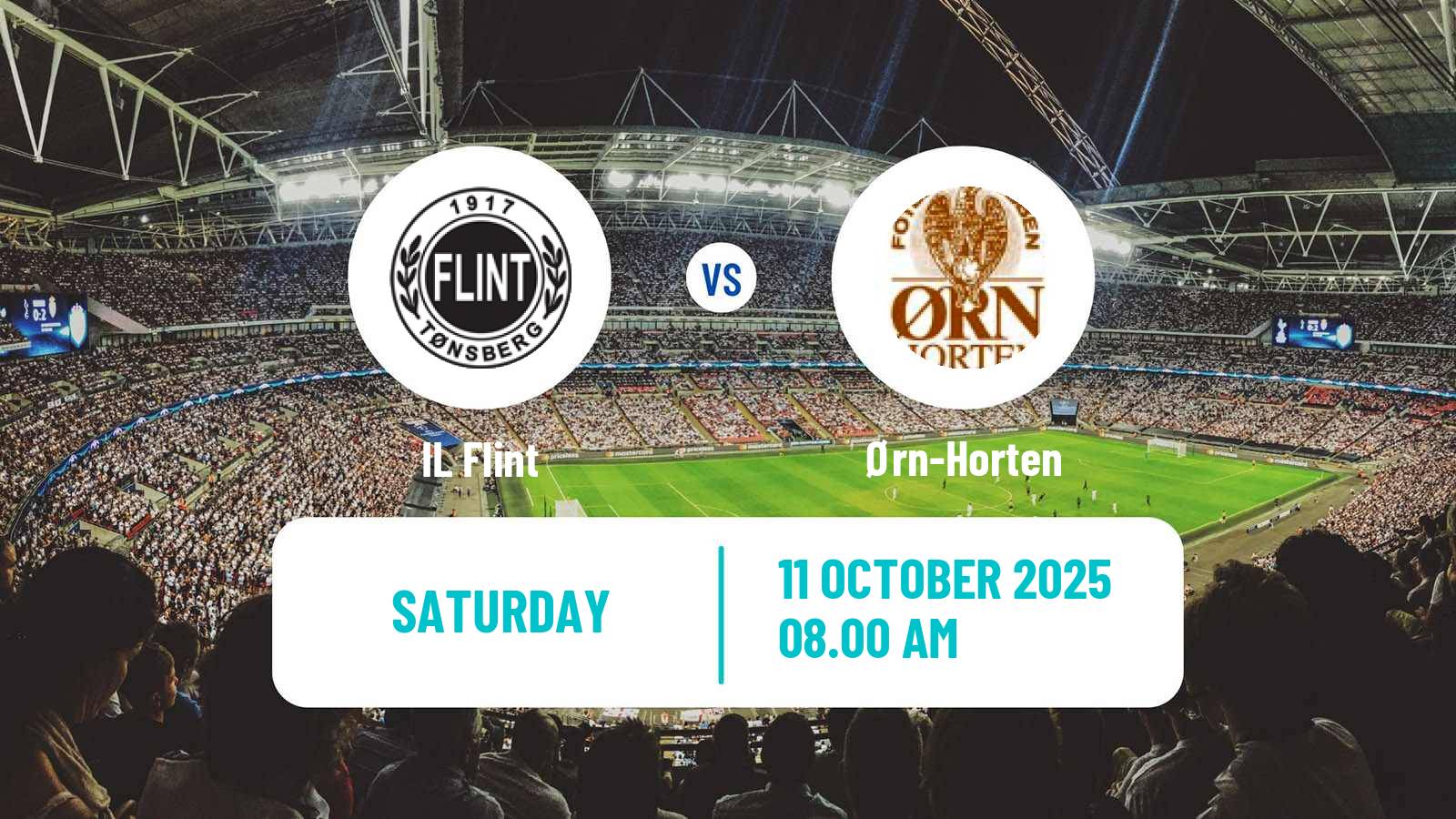 Football Norwegian Division 3 - Group 6 Flint - Ørn-Horten