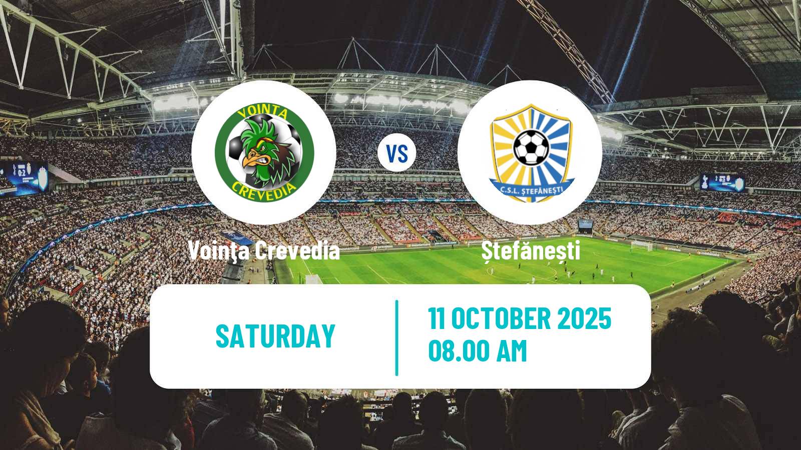 Football Romanian Liga 3 - Seria 4 Voinţa Crevedia - Ștefănești