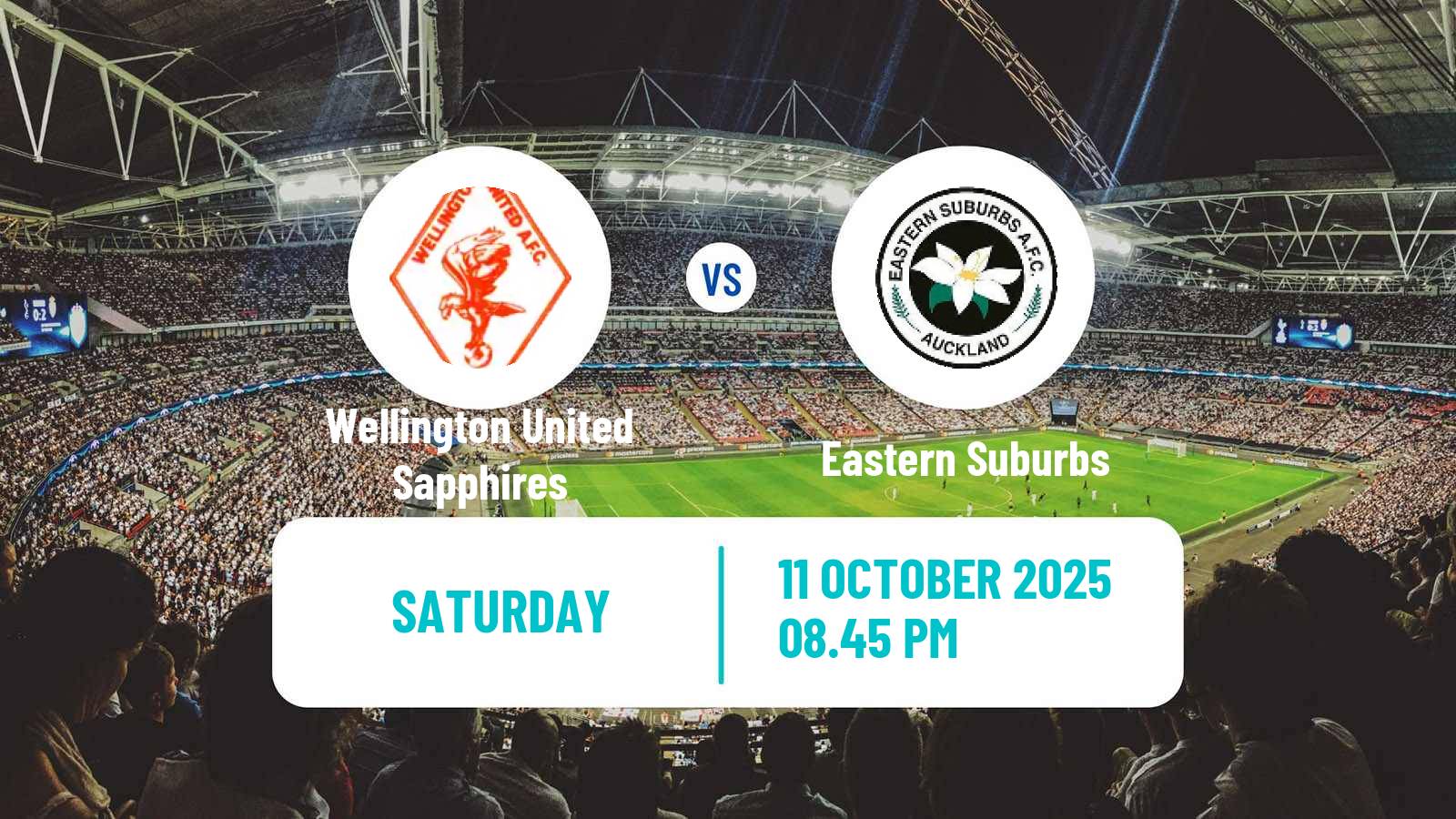 Football New Zealand National League Women Wellington United Sapphires - Eastern Suburbs