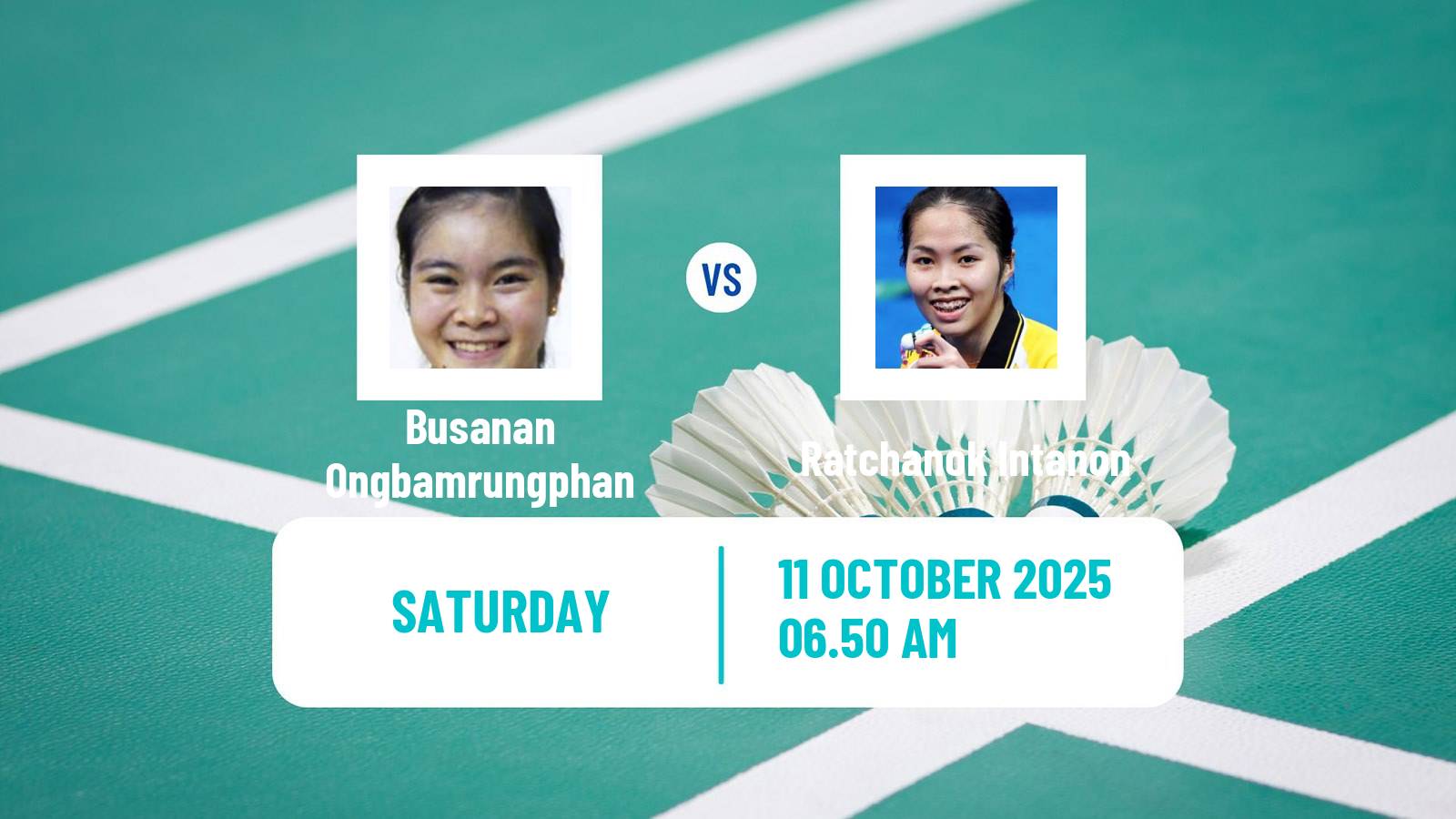 Badminton BWF World Tour Arctic Open Women Busanan Ongbamrungphan - Ratchanok Intanon