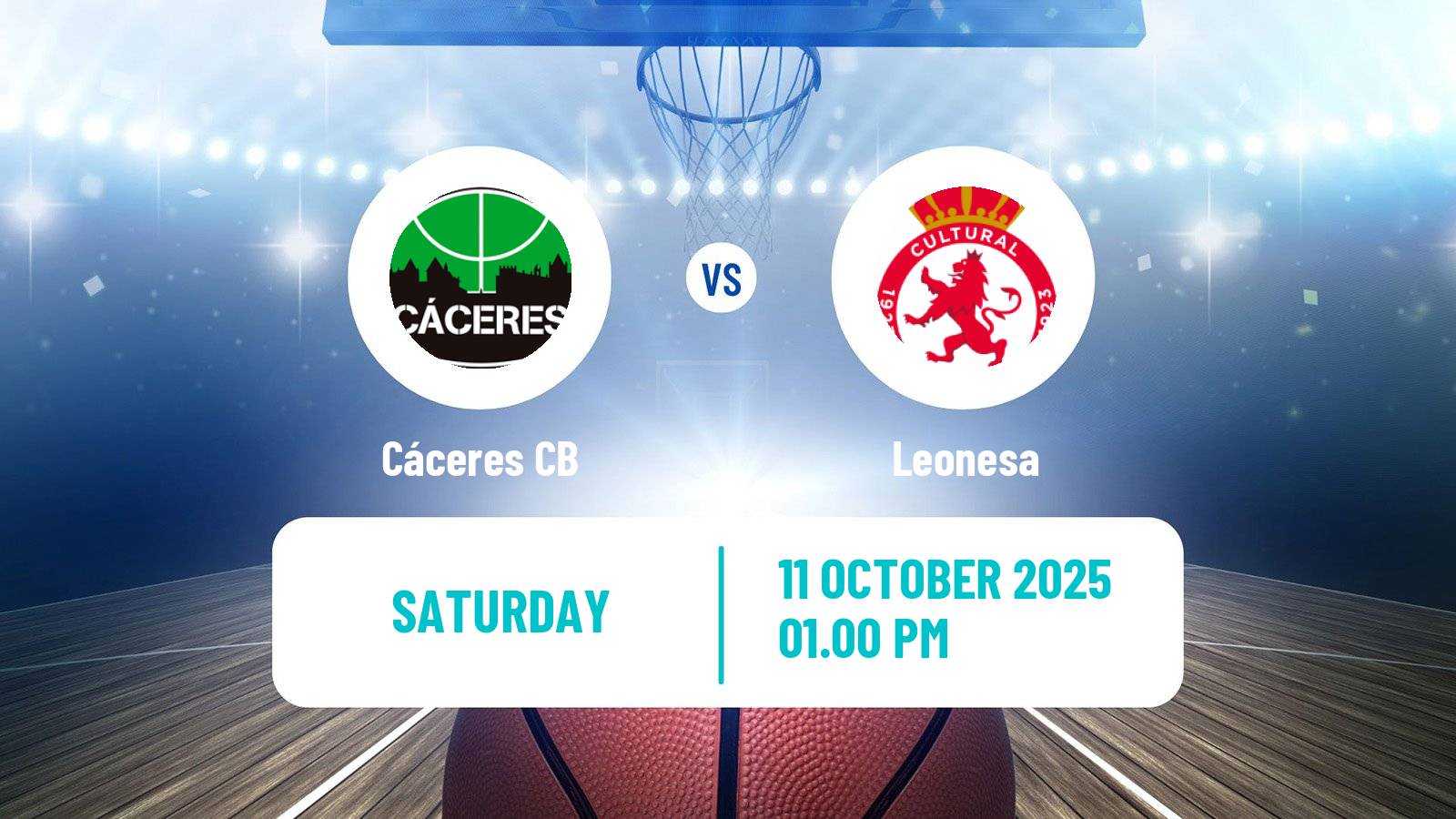 Basketball Spanish LEB Plata Cáceres CB - Leonesa