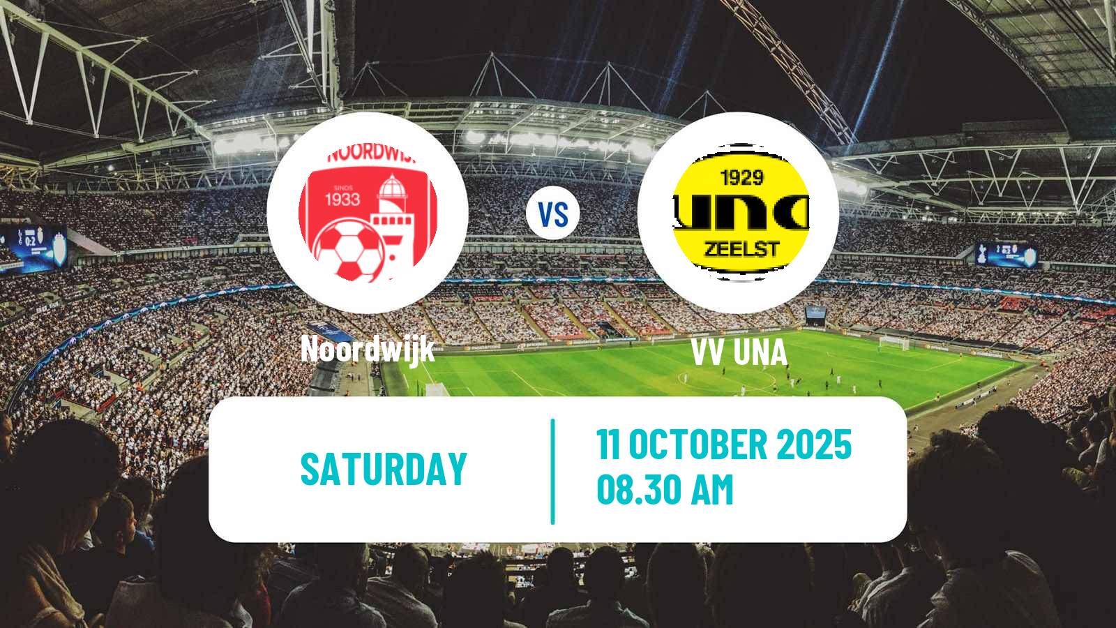 Football Dutch Derde Divisie Noordwijk - UNA