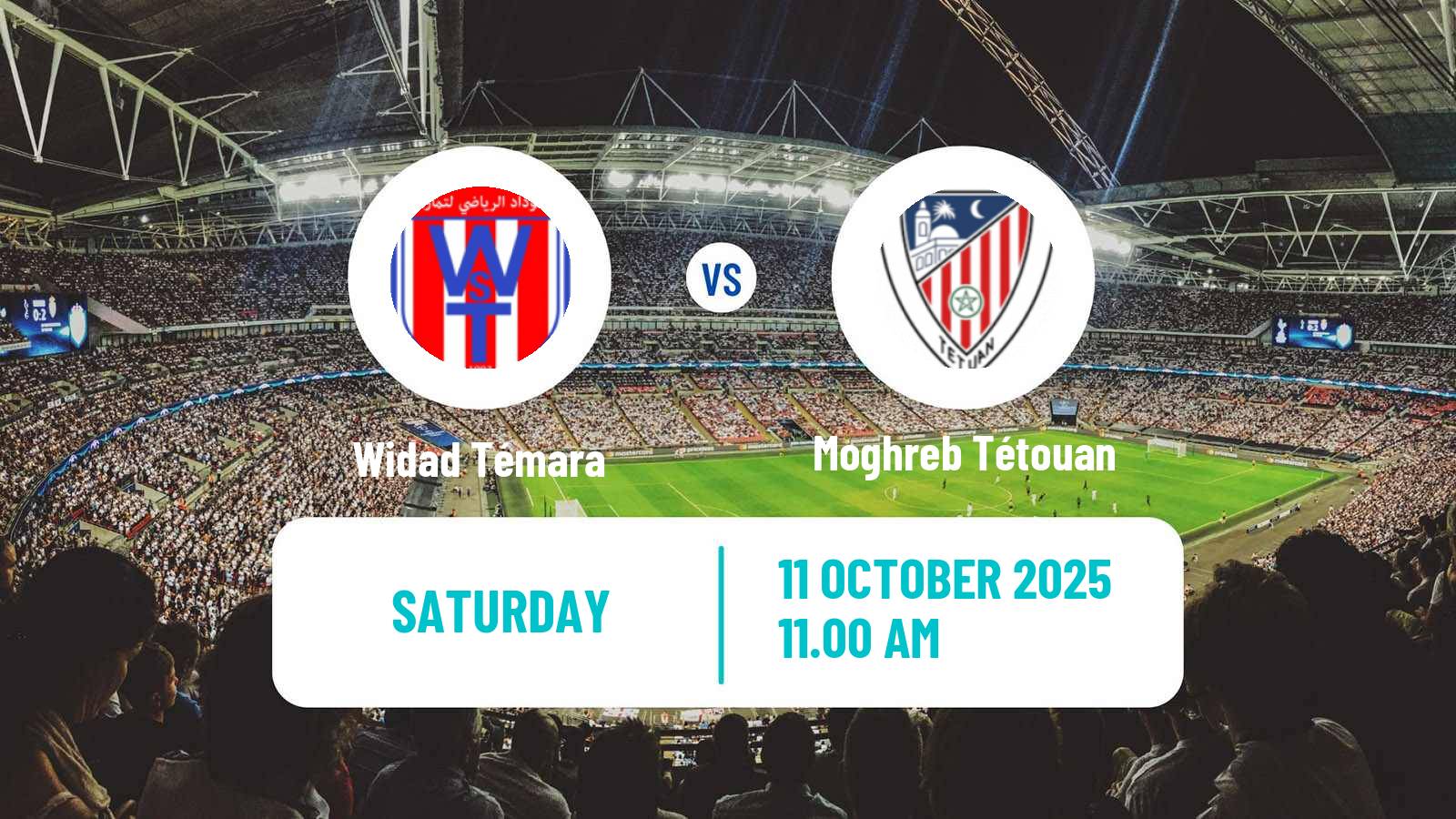 Football Moroccan Botola 2 Widad Témara - Moghreb Tétouan