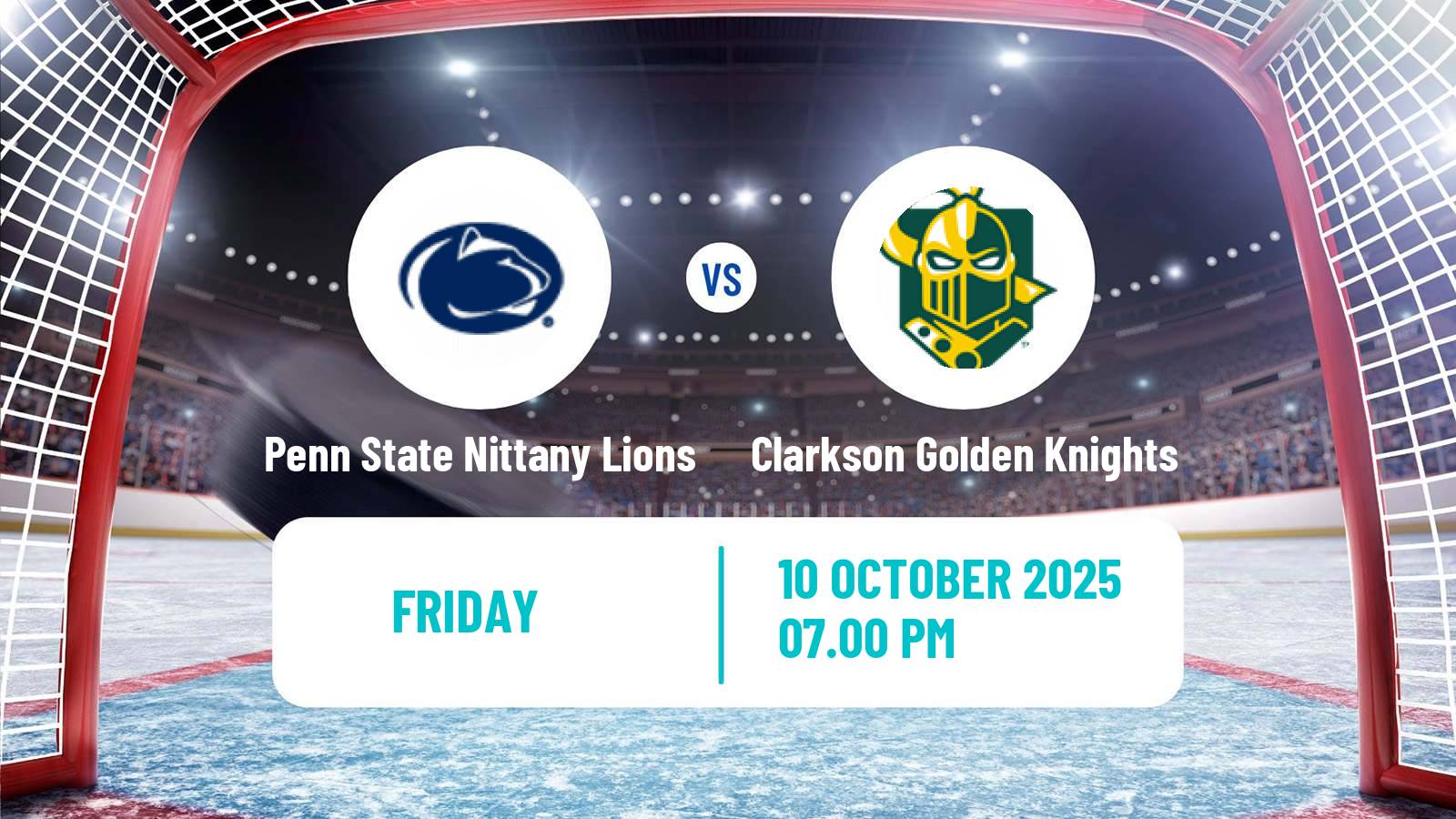 Hockey NCAA Hockey Penn State Nittany Lions - Clarkson Golden Knights