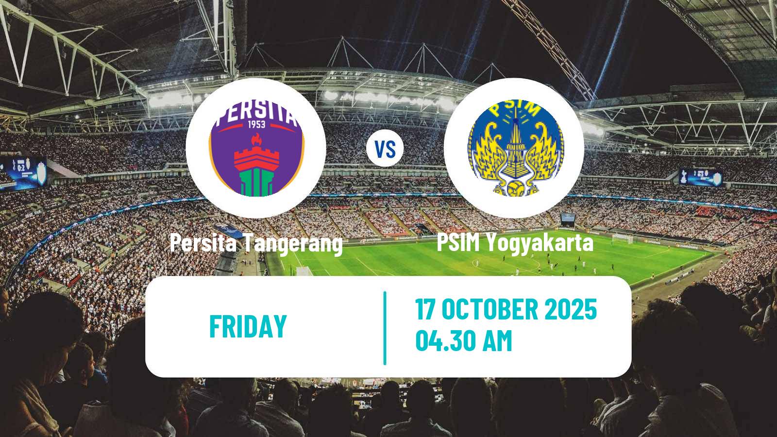 Football Indonesian Liga 1 Persita Tangerang - PSIM Yogyakarta