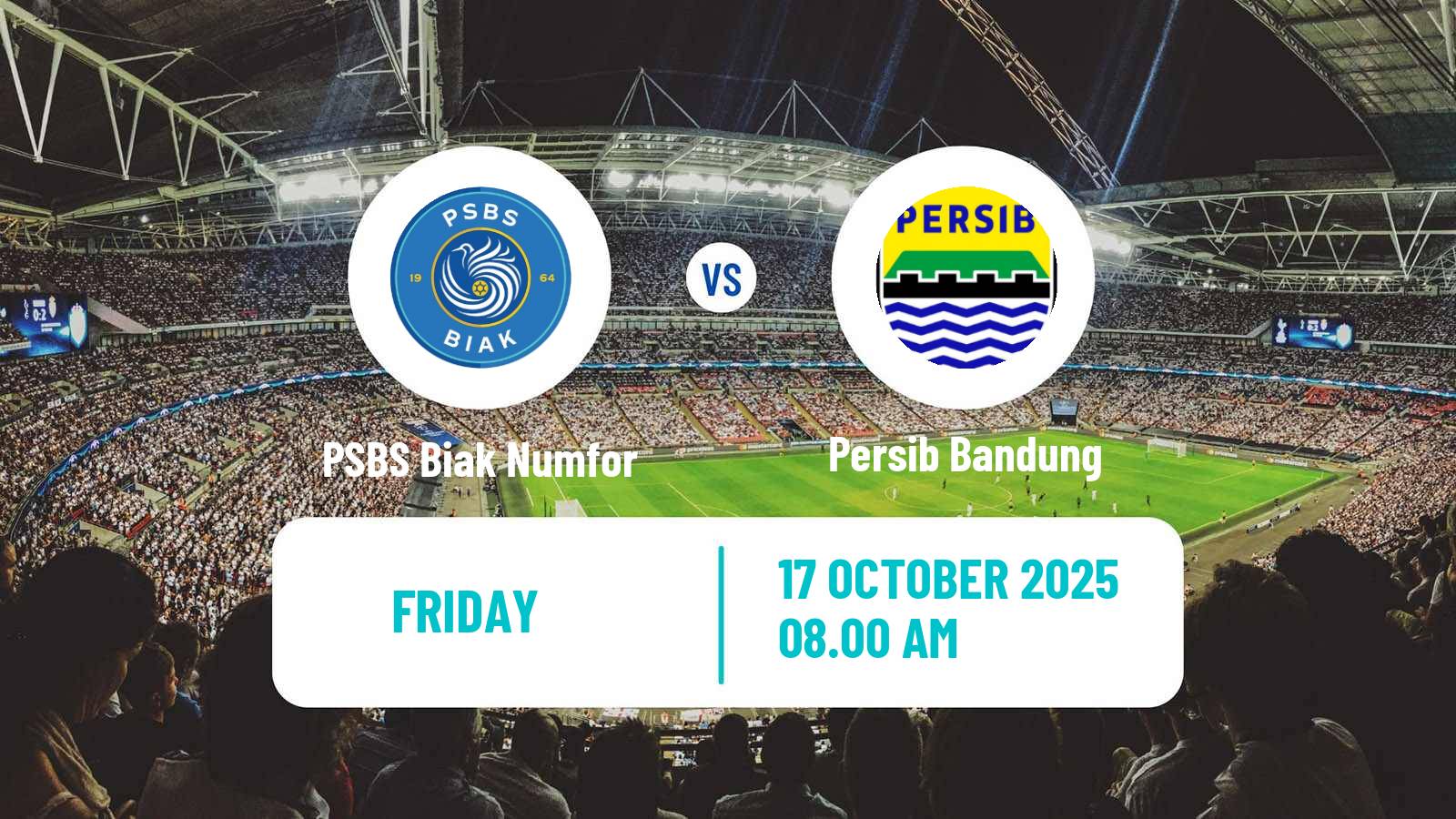 Football Indonesian Liga 1 PSBS Biak Numfor - Persib Bandung
