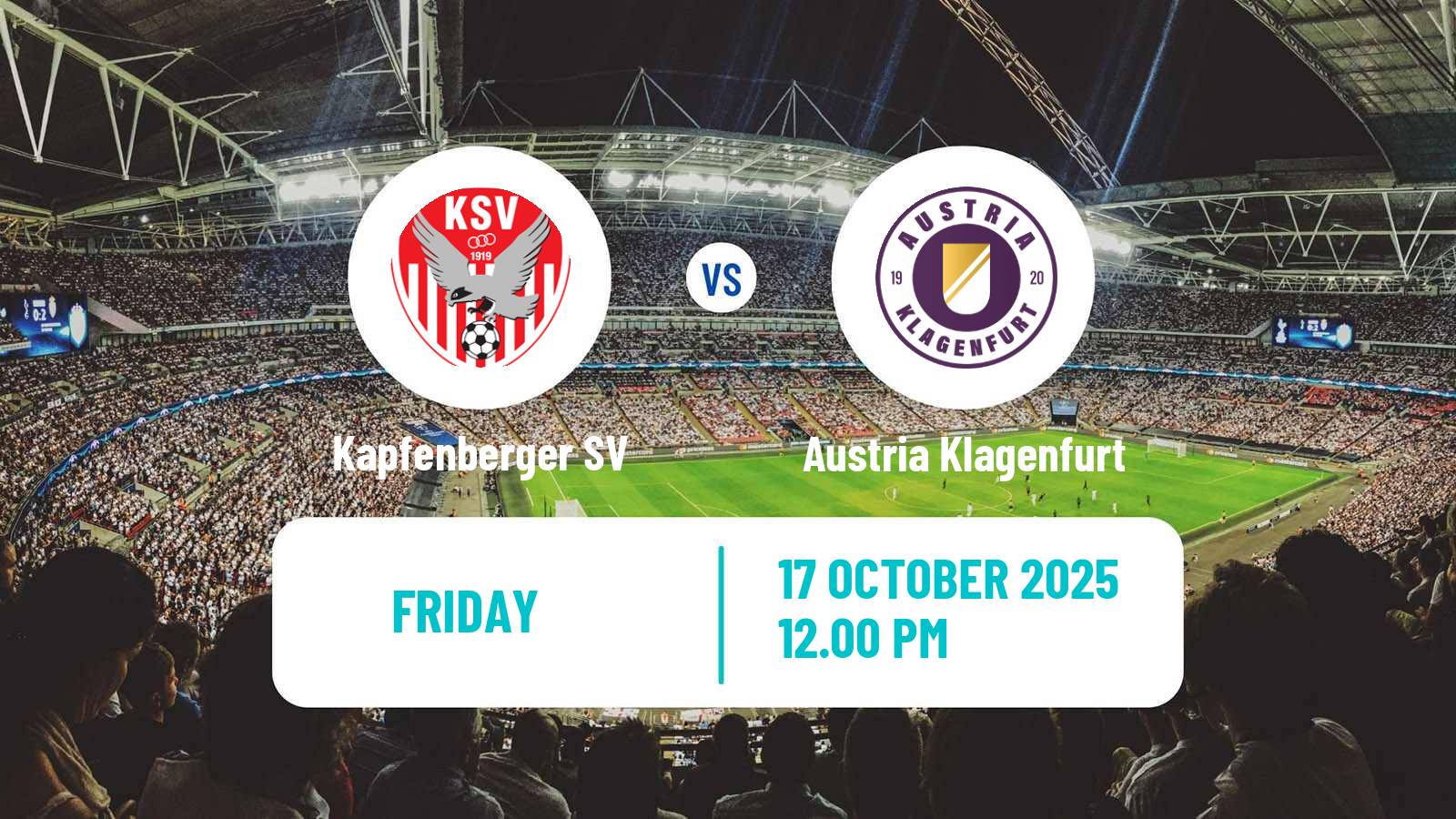 Football Austrian 2 Liga Kapfenberger SV - Austria Klagenfurt