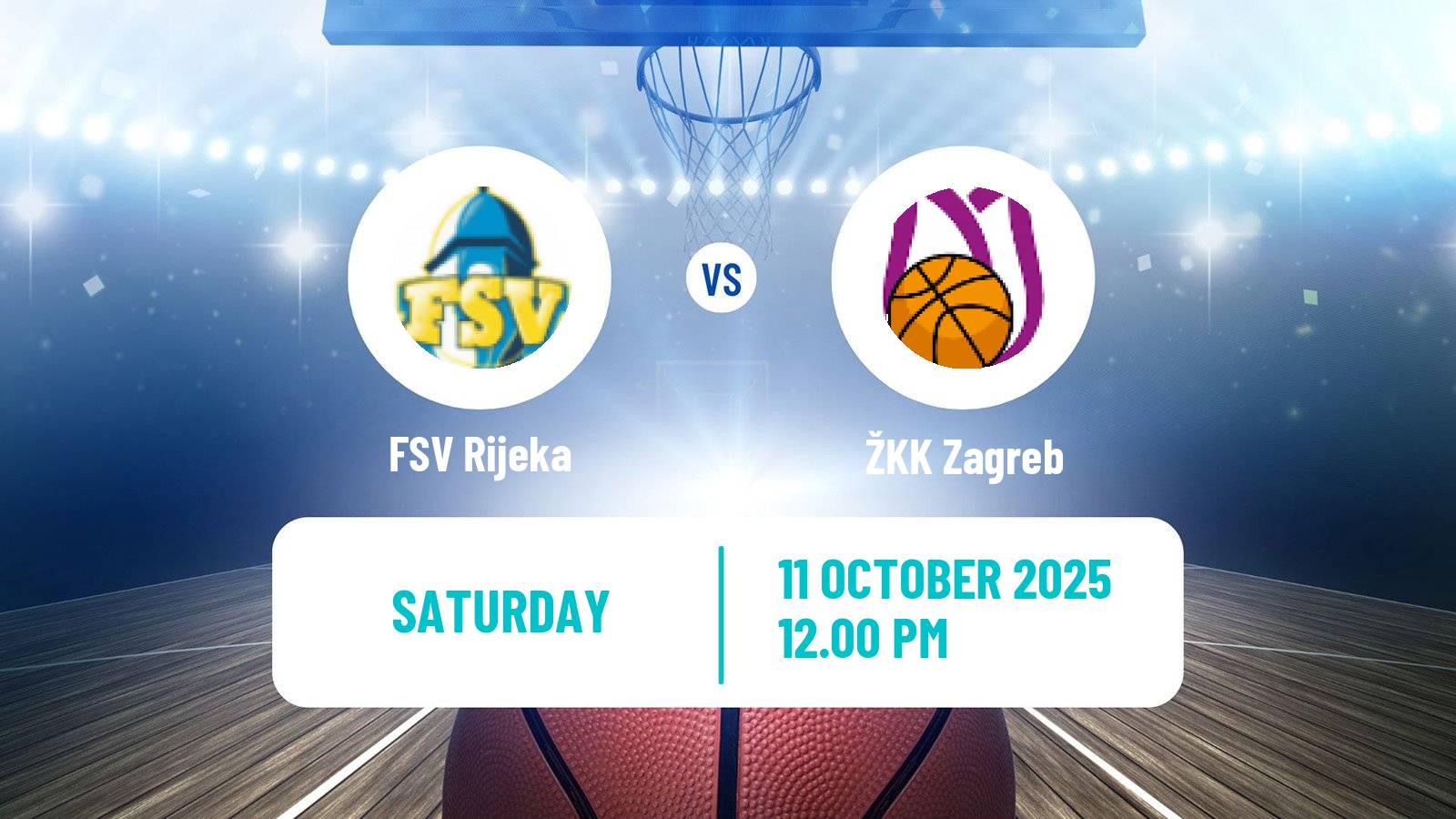 Basketball Croatian Premijer Liga Basketball Women FSV Rijeka - Zagreb
