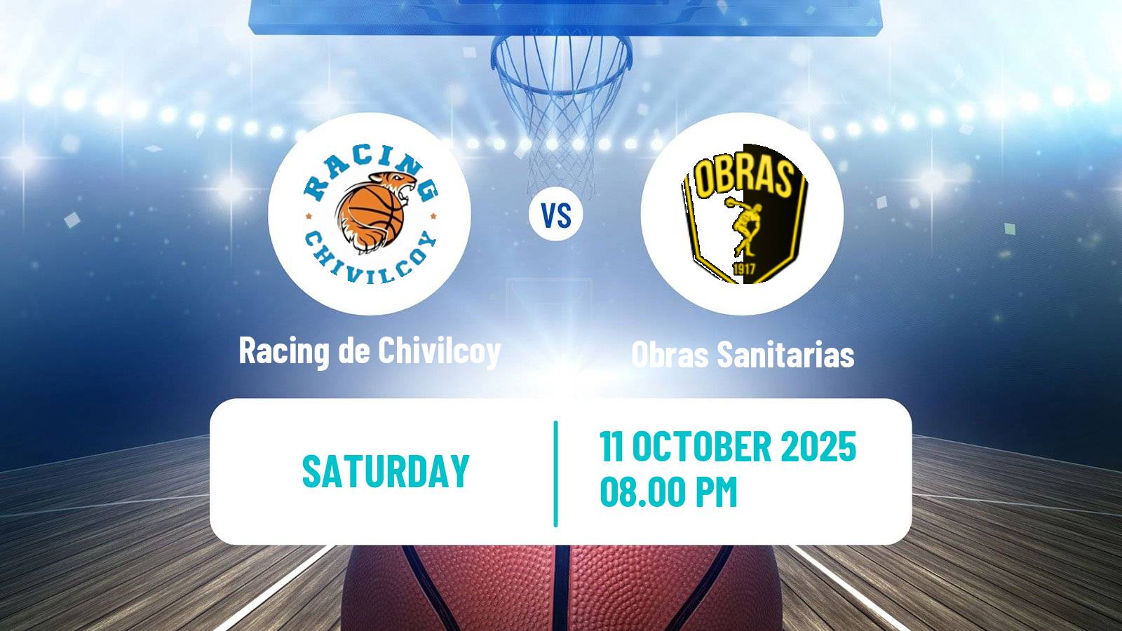 Basketball Argentinian LNB Racing de Chivilcoy - Obras Sanitarias