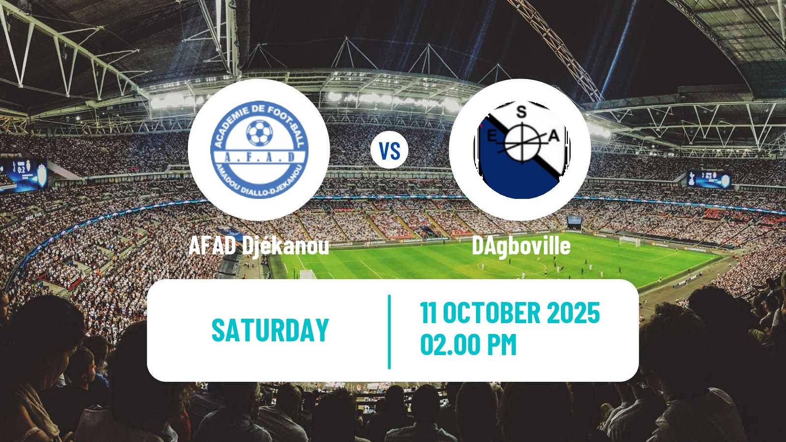 Football Cote d`Ivoire Ligue 1 AFAD Djékanou - DAgboville