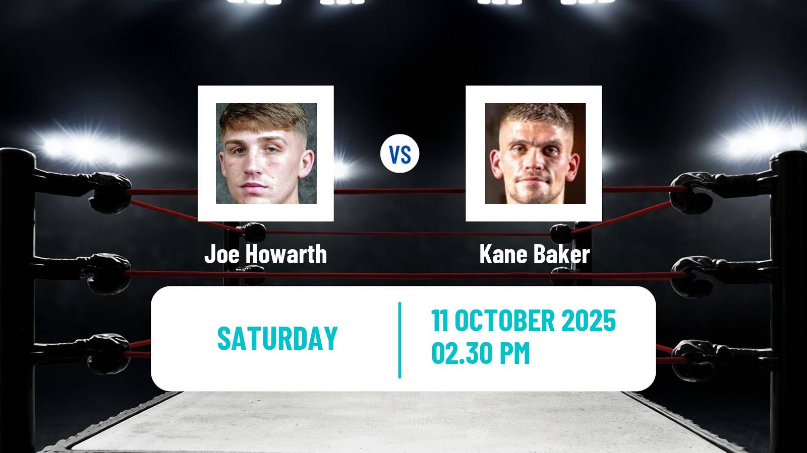 Boxing Lightweight Others Matches Men Joe Howarth - Kane Baker