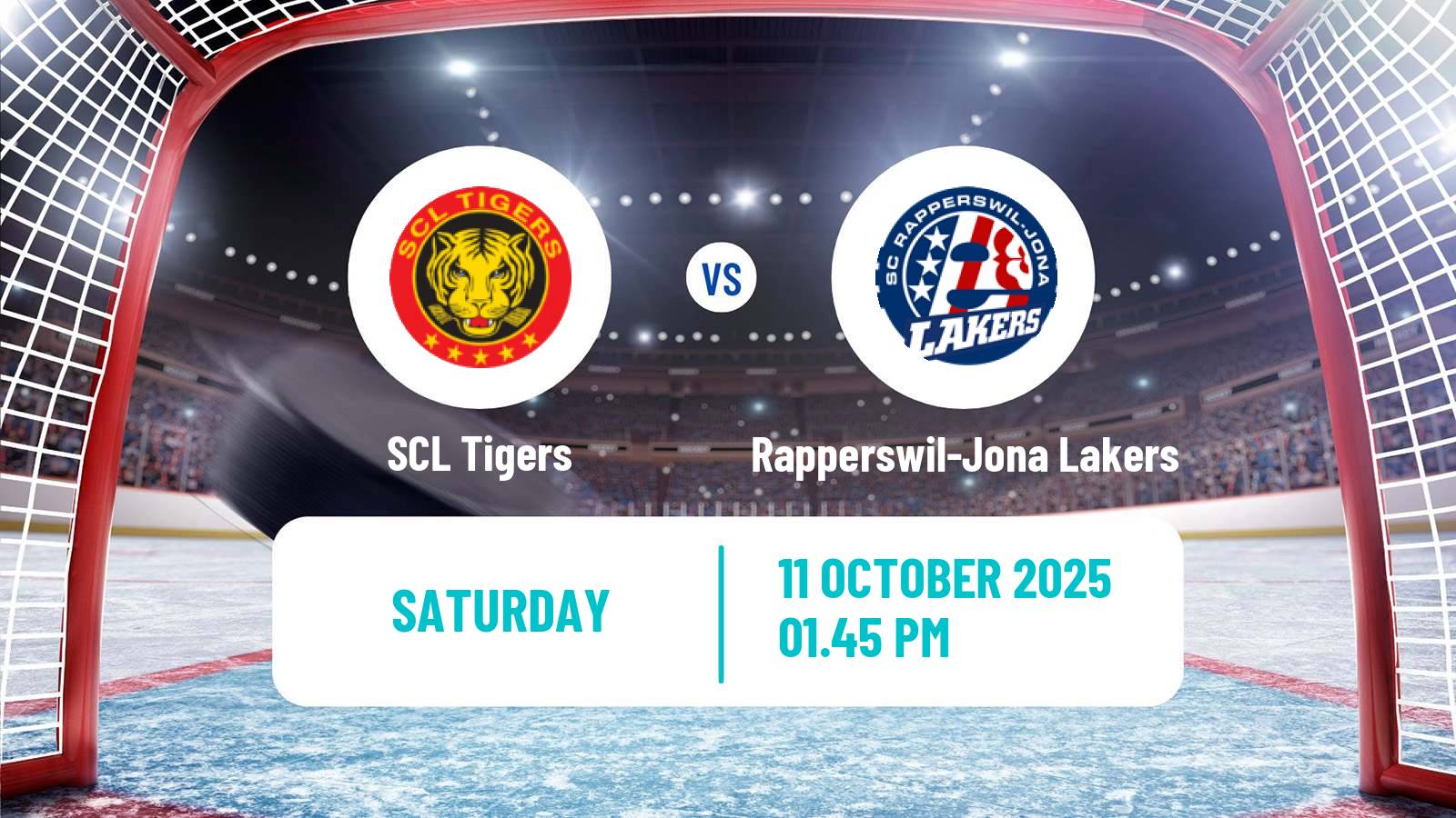 Hockey Swiss National League Hockey SCL Tigers - Rapperswil-Jona Lakers