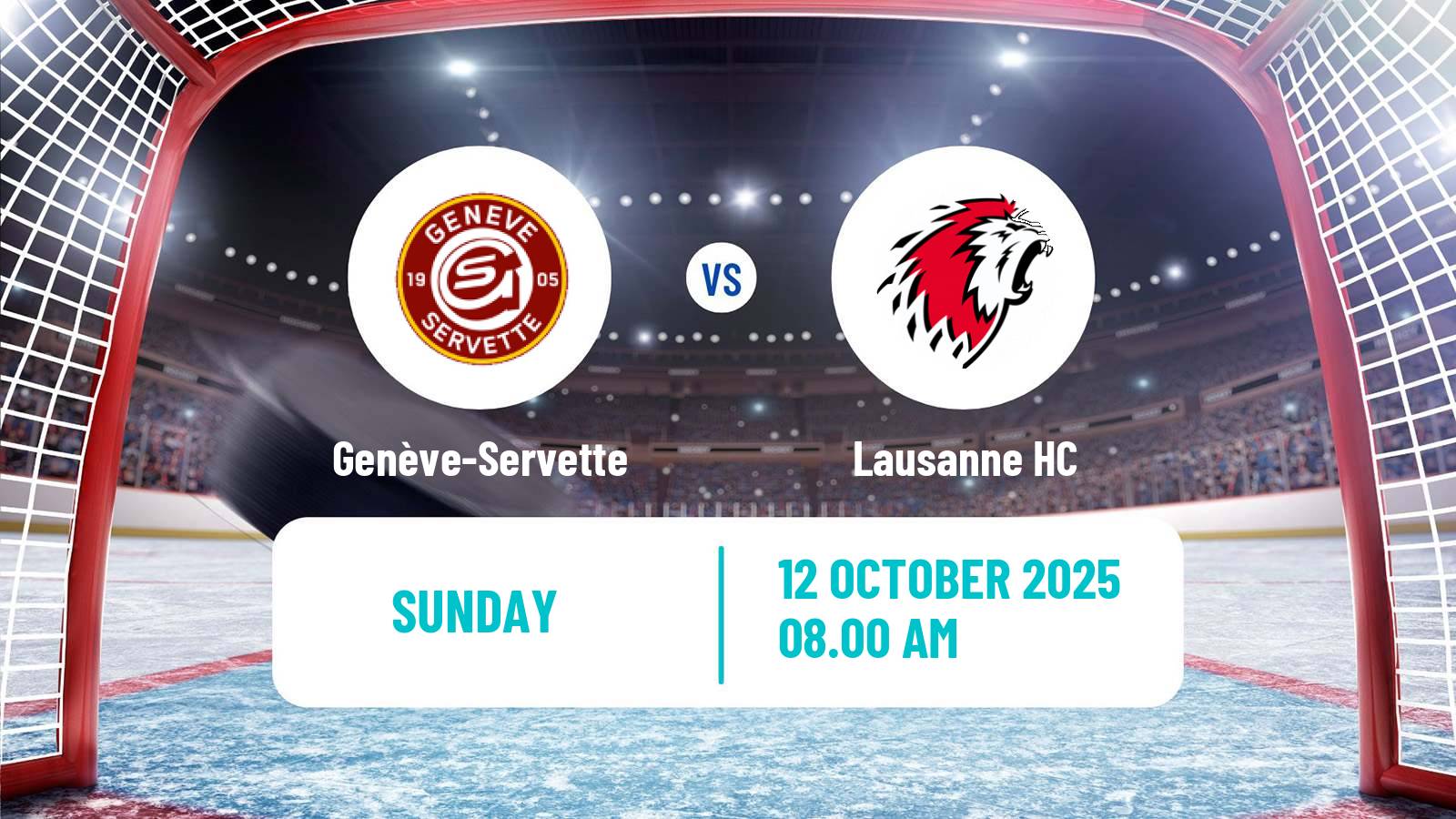 Hockey Swiss National League Hockey Genève-Servette - Lausanne HC