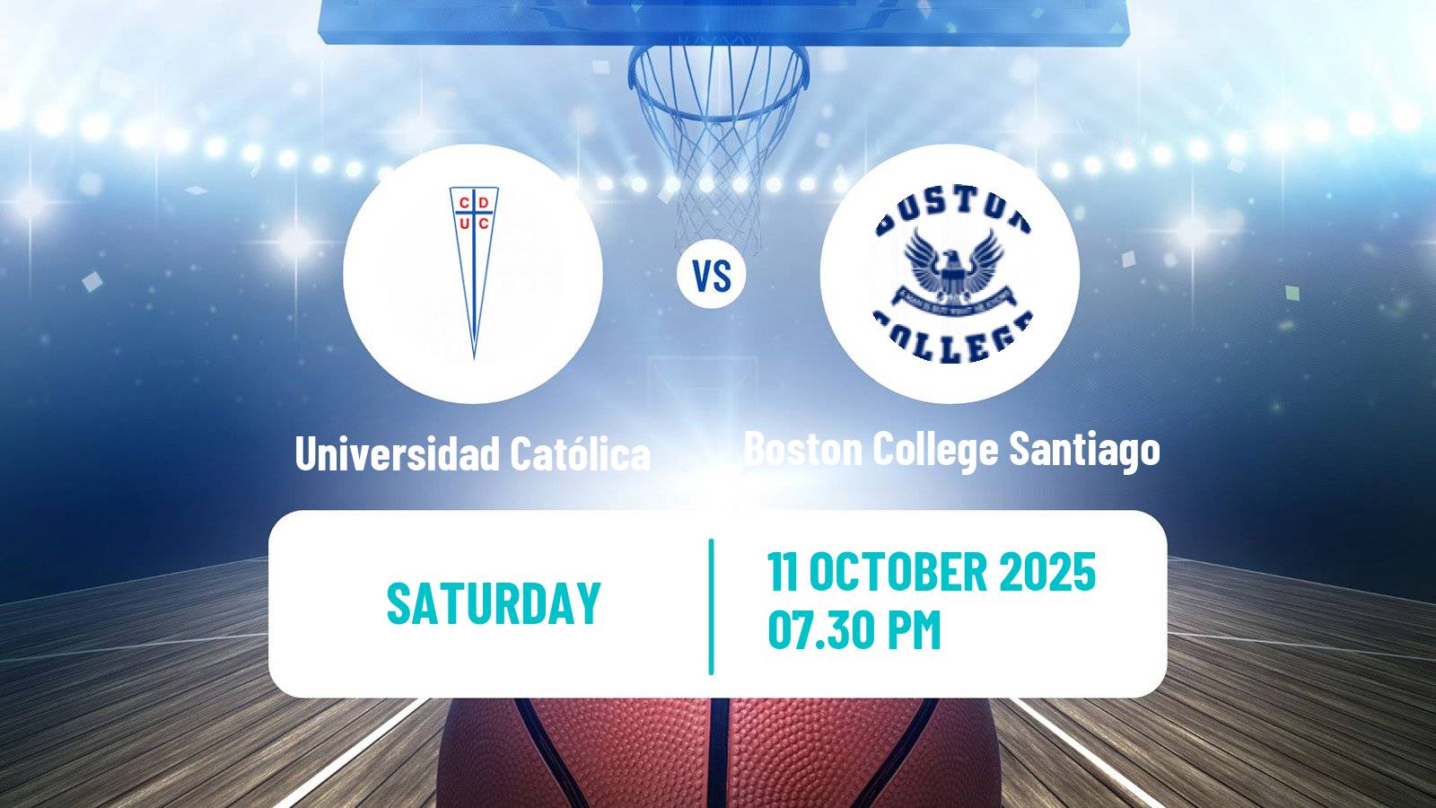 Basketball Chilean LNB Universidad Católica - Boston College Santiago