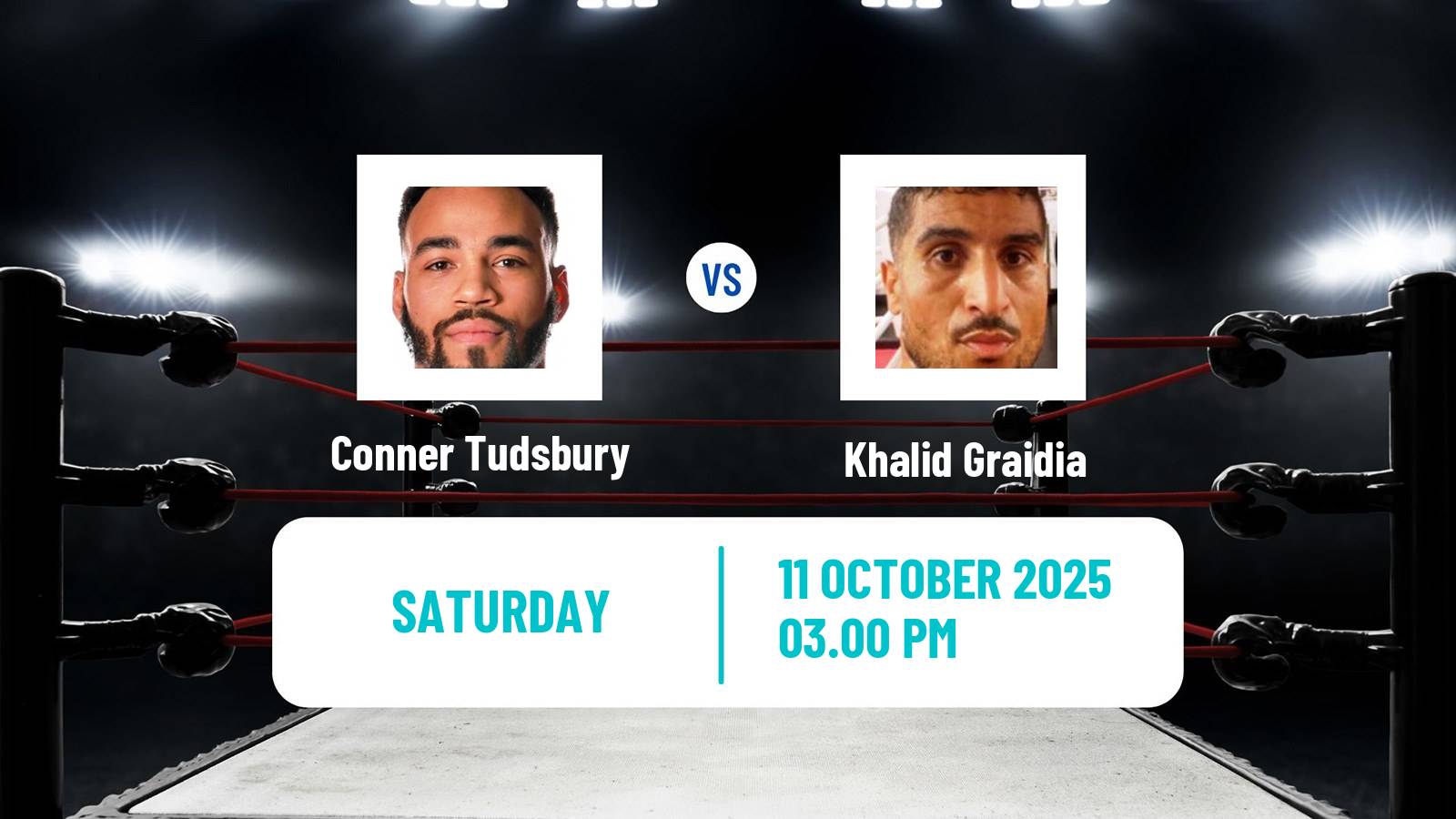 Boxing Light Heavyweight Men Others Matches Conner Tudsbury - Khalid Graidia