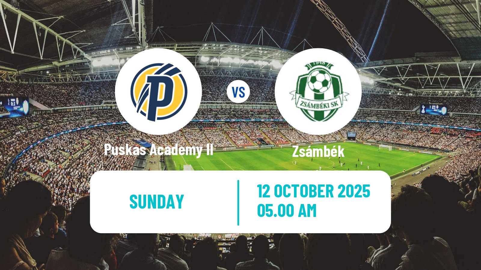Football Hungarian NB III Northwest Puskas Academy II - Zsámbék