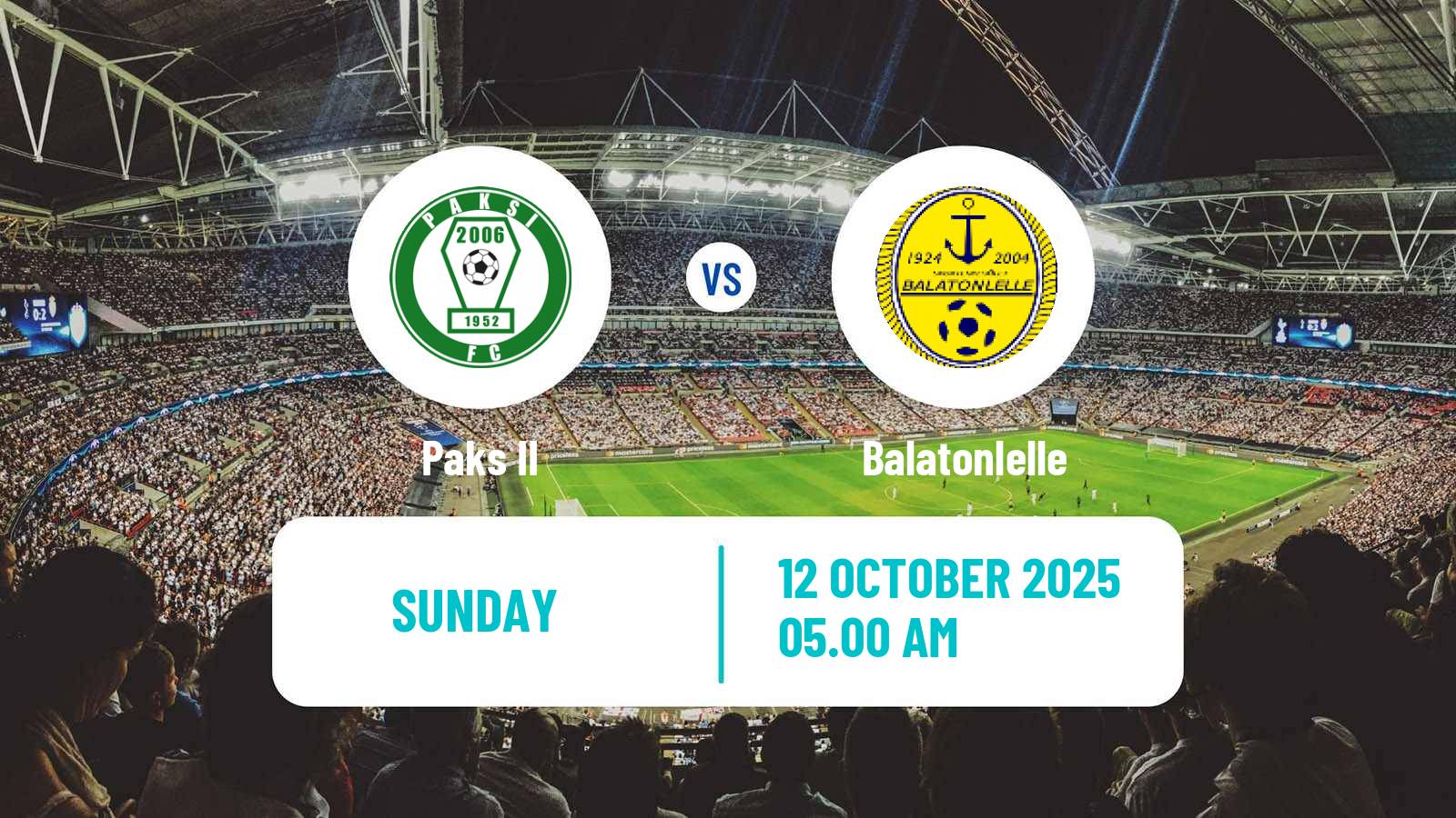 Football Hungarian NB III Southwest Paks II - Balatonlelle