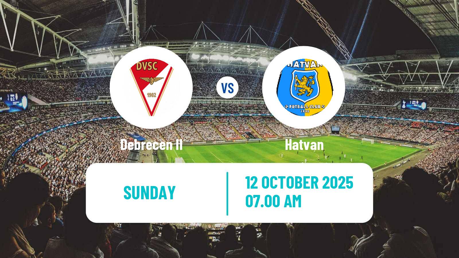 Football Hungarian NB III Northeast Debrecen II - Hatvan