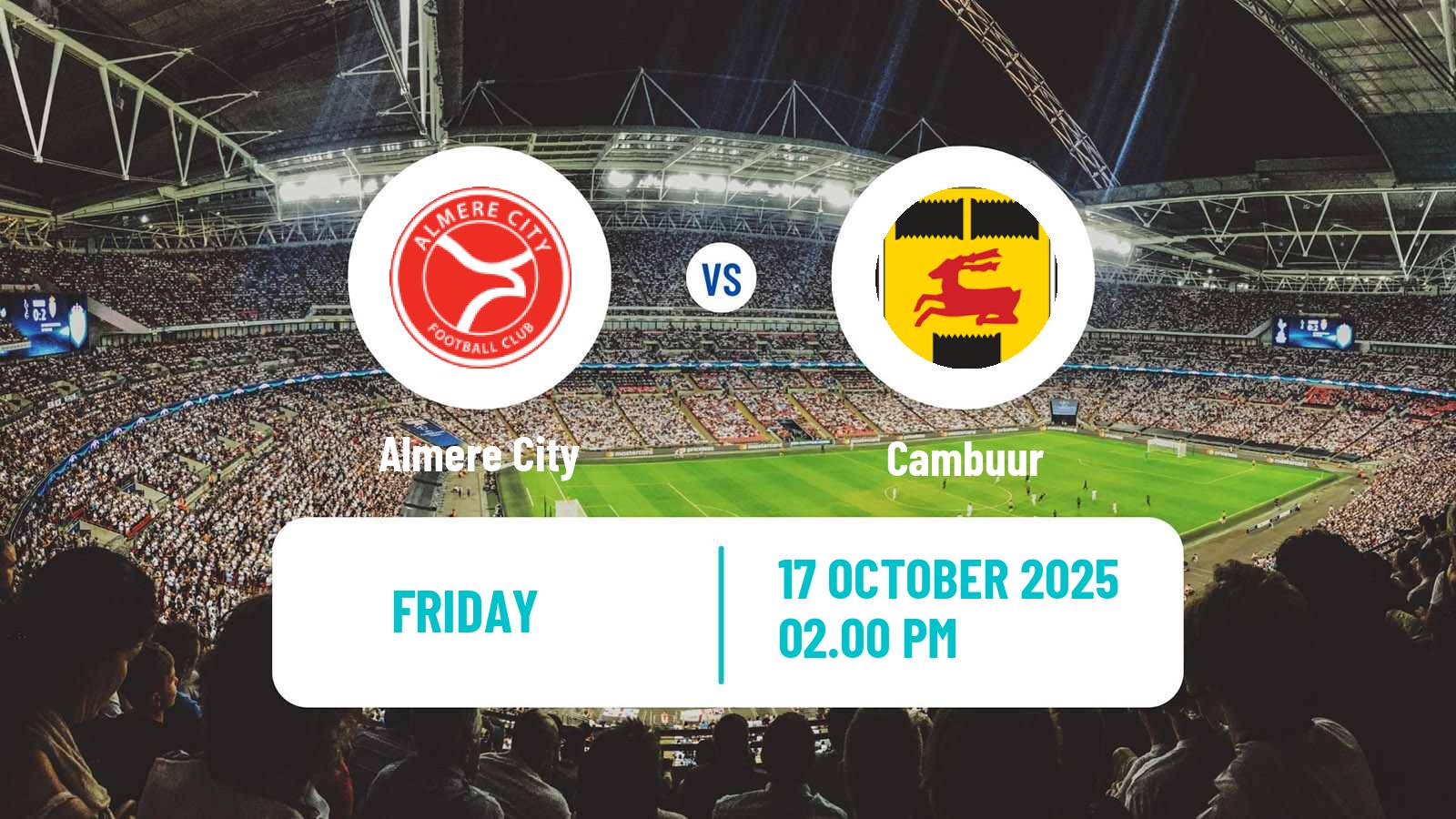 Football Dutch Eerste Divisie Almere City - Cambuur