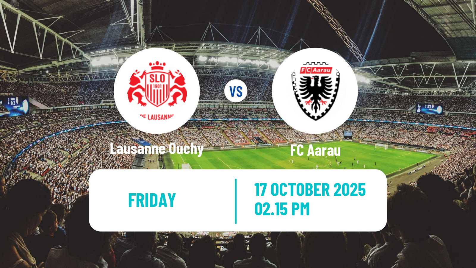 Football Swiss Challenge League Lausanne Ouchy - Aarau