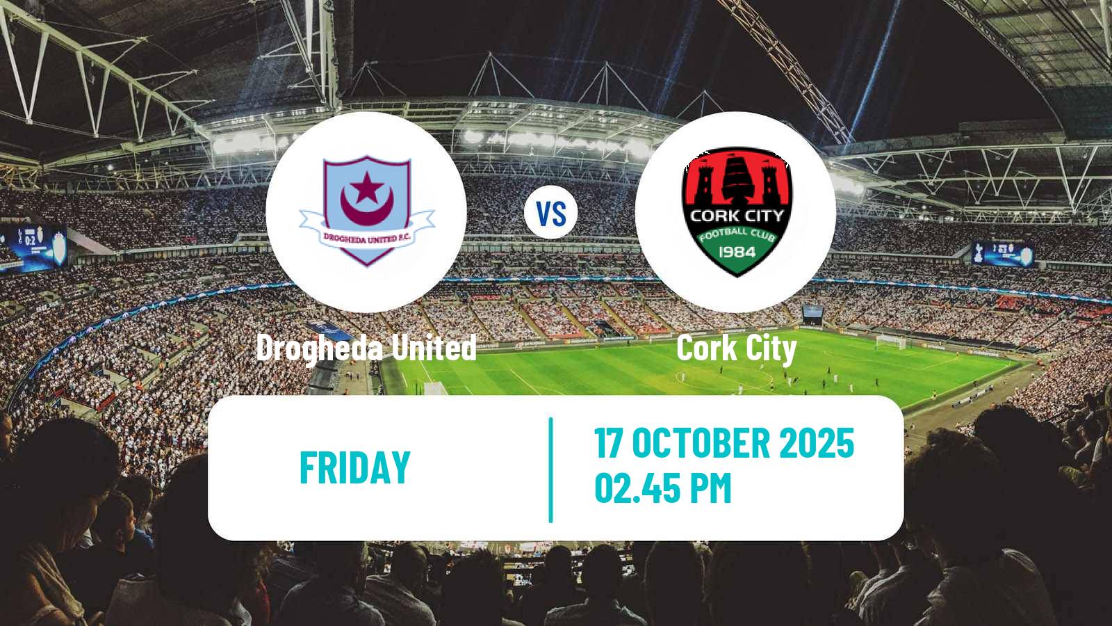Football Irish Premier Division Drogheda United - Cork City